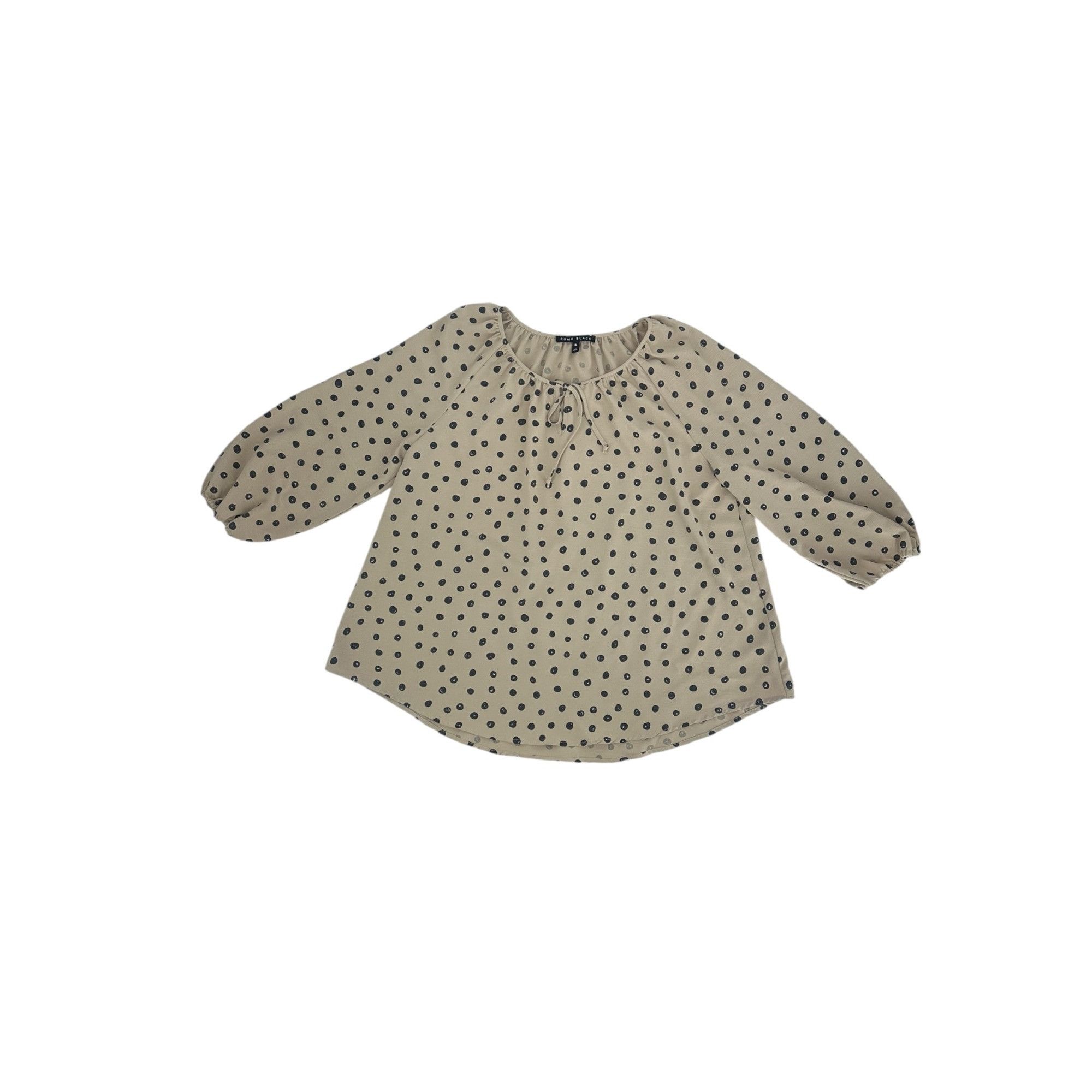 Other Como Black Top - Polka Dot Tie Neck - XL Size XL / US 12-14 / IT 48-50 - 7 Thumbnail