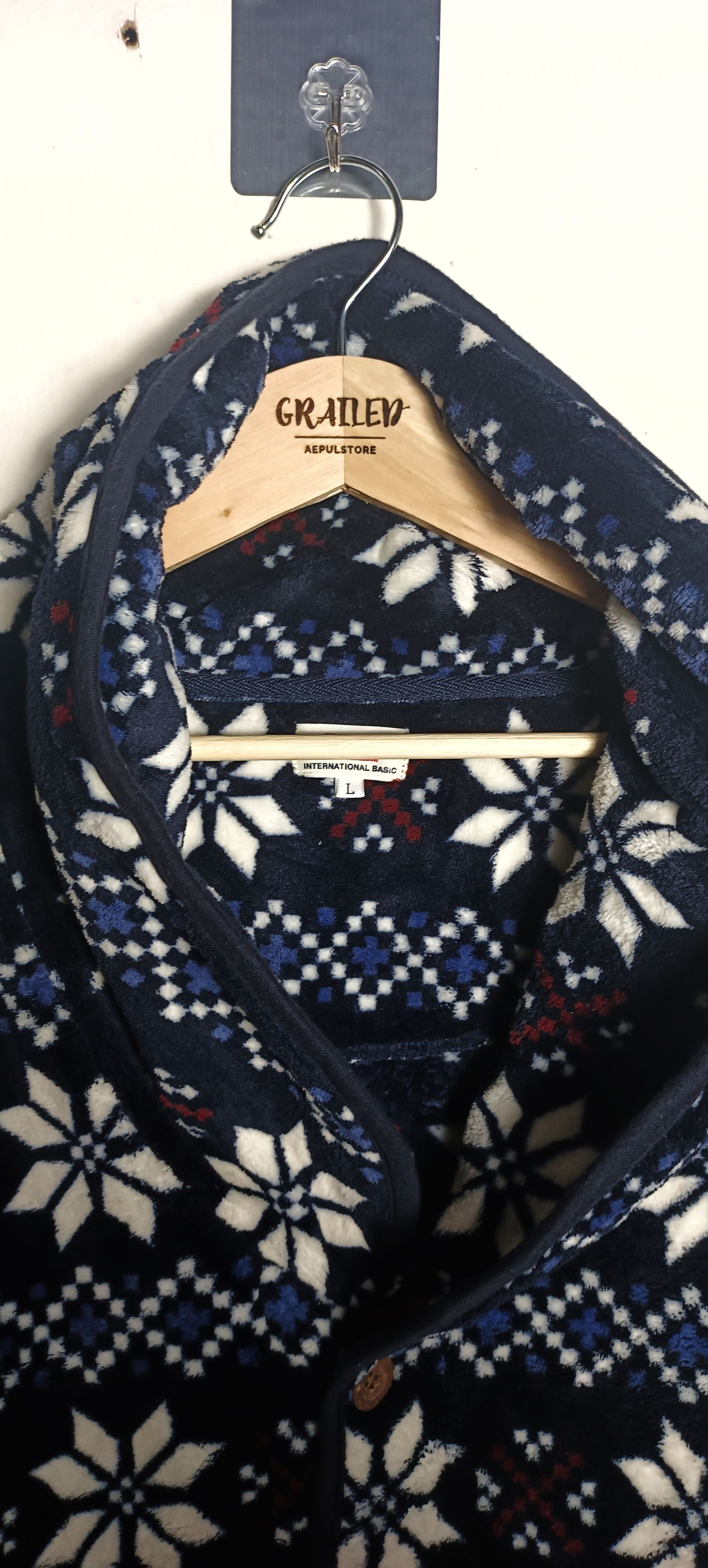Edwin Vintage Edwin Navajo Fleece Shawl Collar Jacket Size US L / EU 52-54 / 3 - 2 Thumbnail