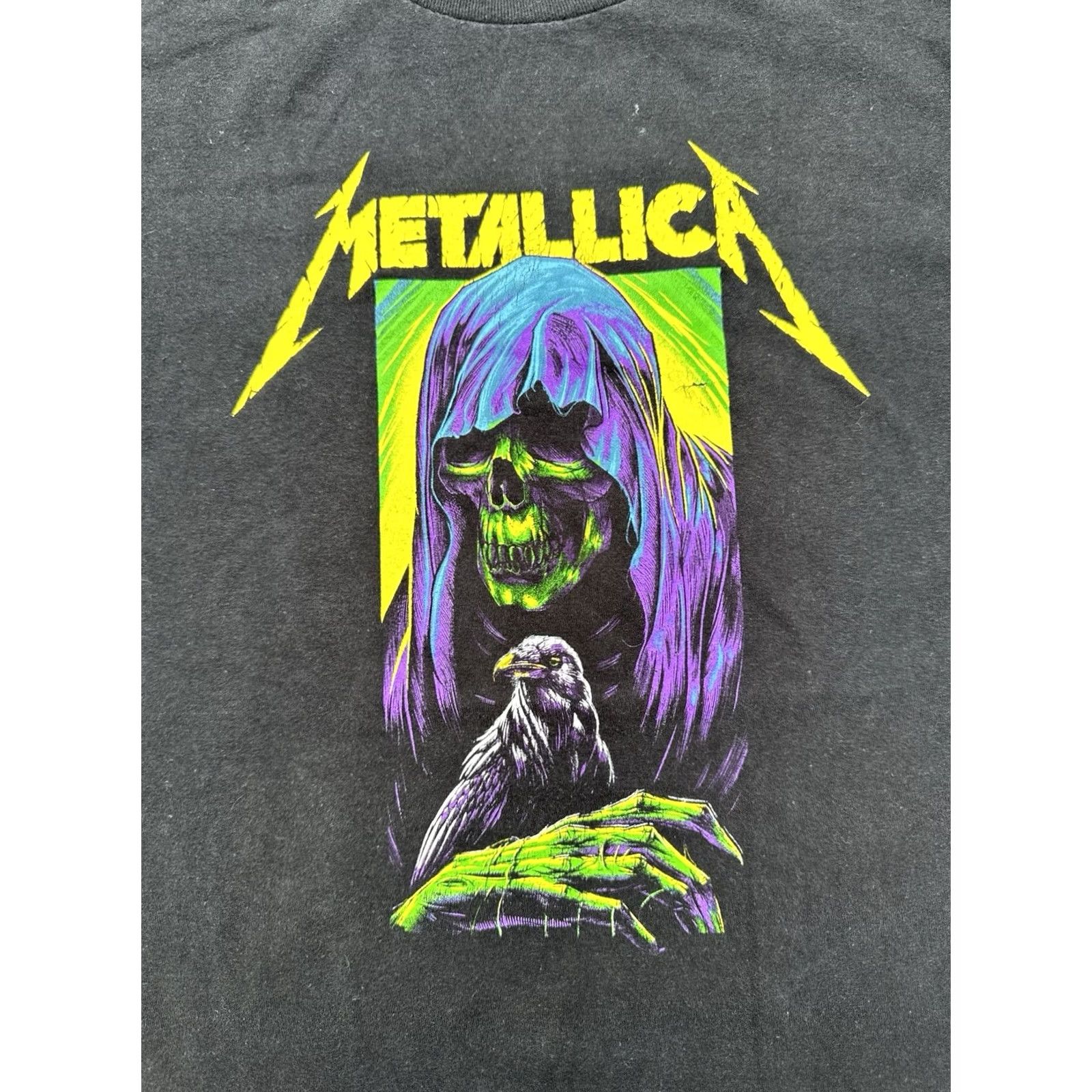 Vintage Metallica Shirt T-Shirt Black Adult Medium Grim Reaper Licensed Merch Mens Band 2022 Size US M / EU 48-50 / 2 - 2 Thumbnail
