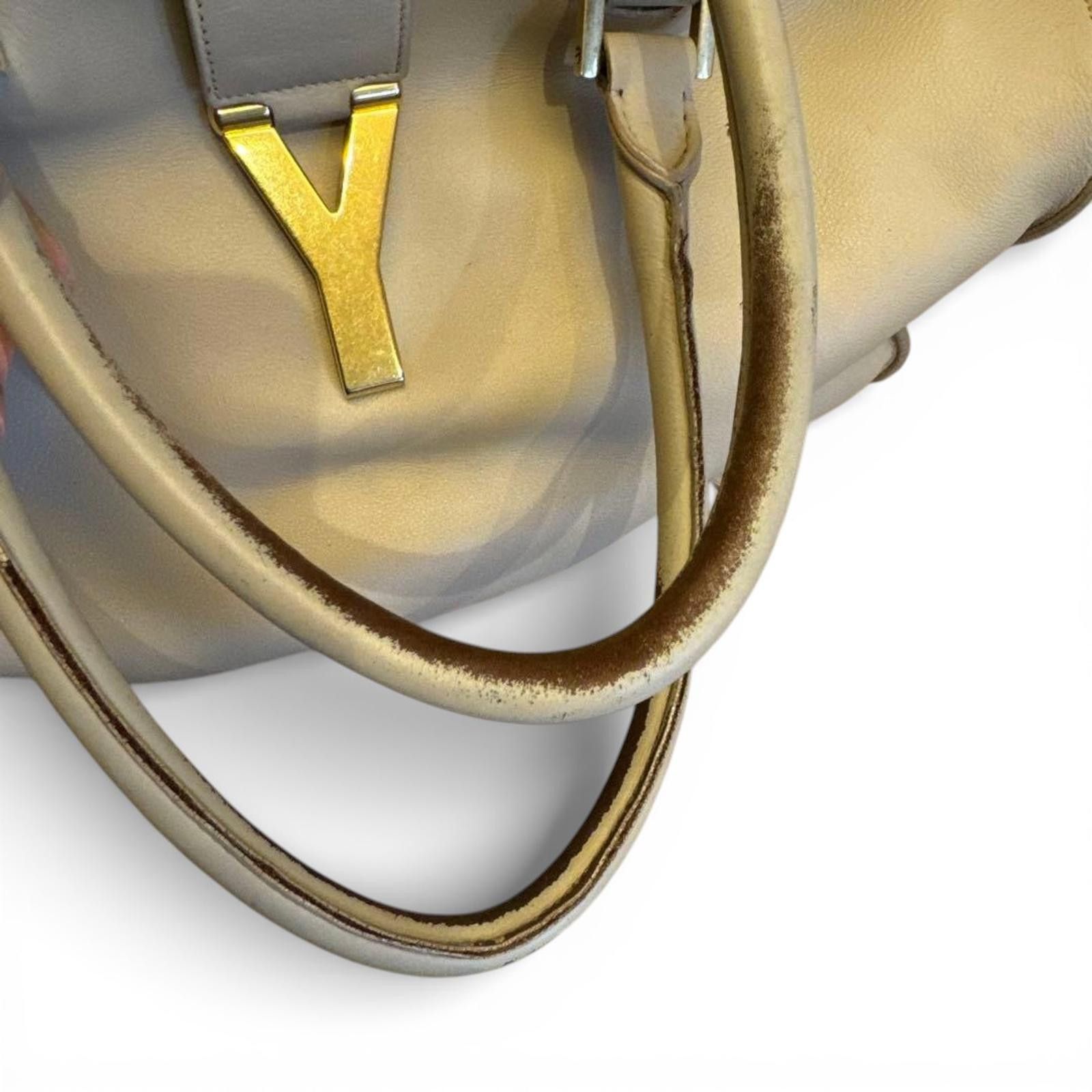Saint Laurent Paris Yves Saint Laurent - Beige Leather Handbag Size ONE SIZE - 3 Thumbnail