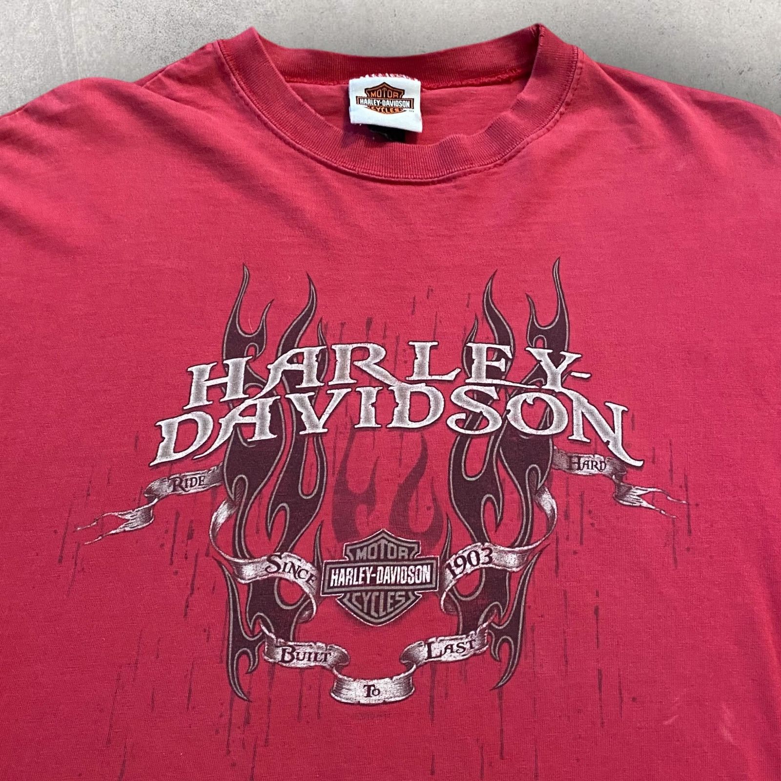 Harley Davidson × Vintage Vintage Harley Davidson Fire Long Sleeve NYC T Shirt Size US XL / EU 56 / 4 - 3 Thumbnail