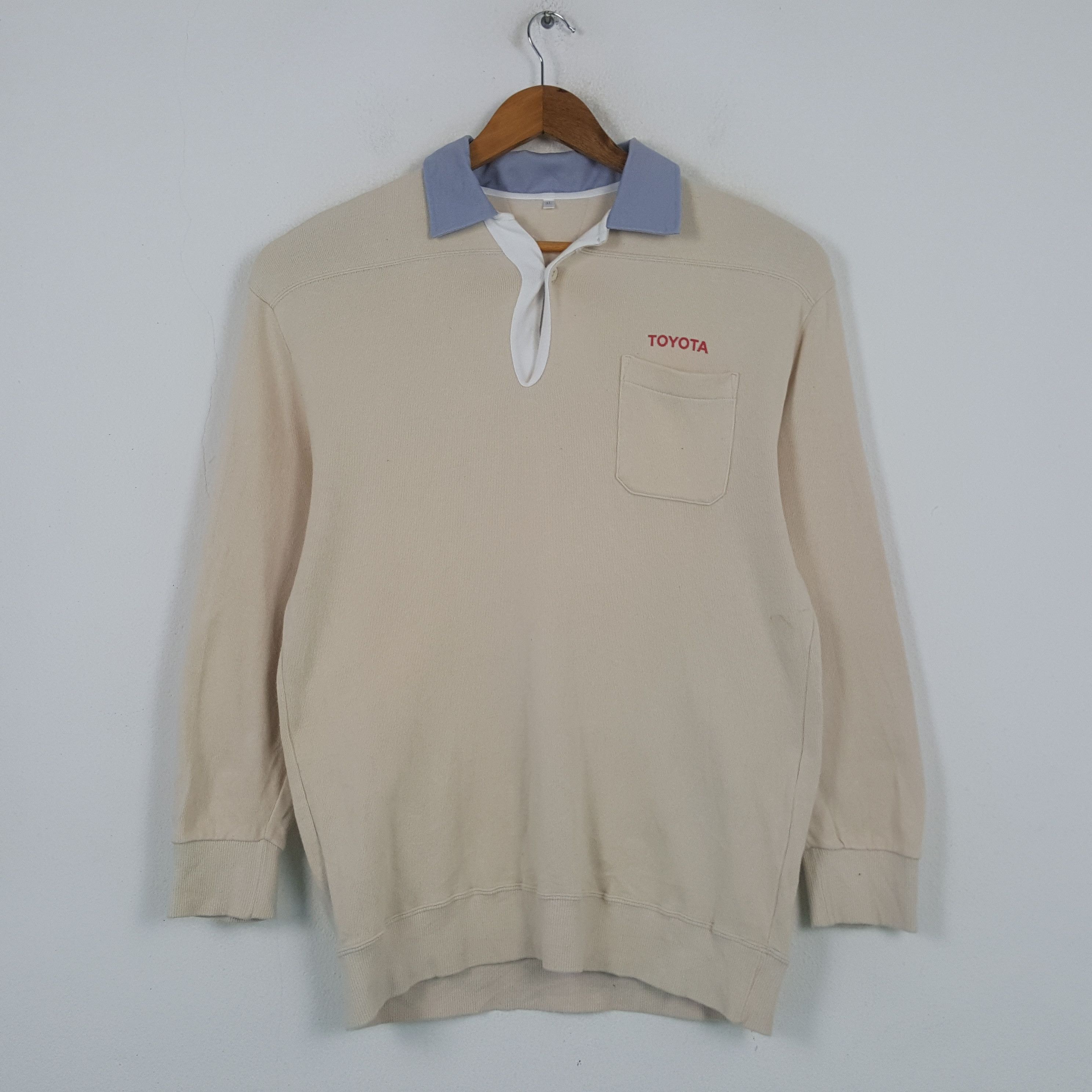 Japanese Brand × Vintage Vintage TOYOTA Japanese Racing Polos Sweatshirt C296N5 Size US S / EU 44-46 / 1 - 3 Thumbnail