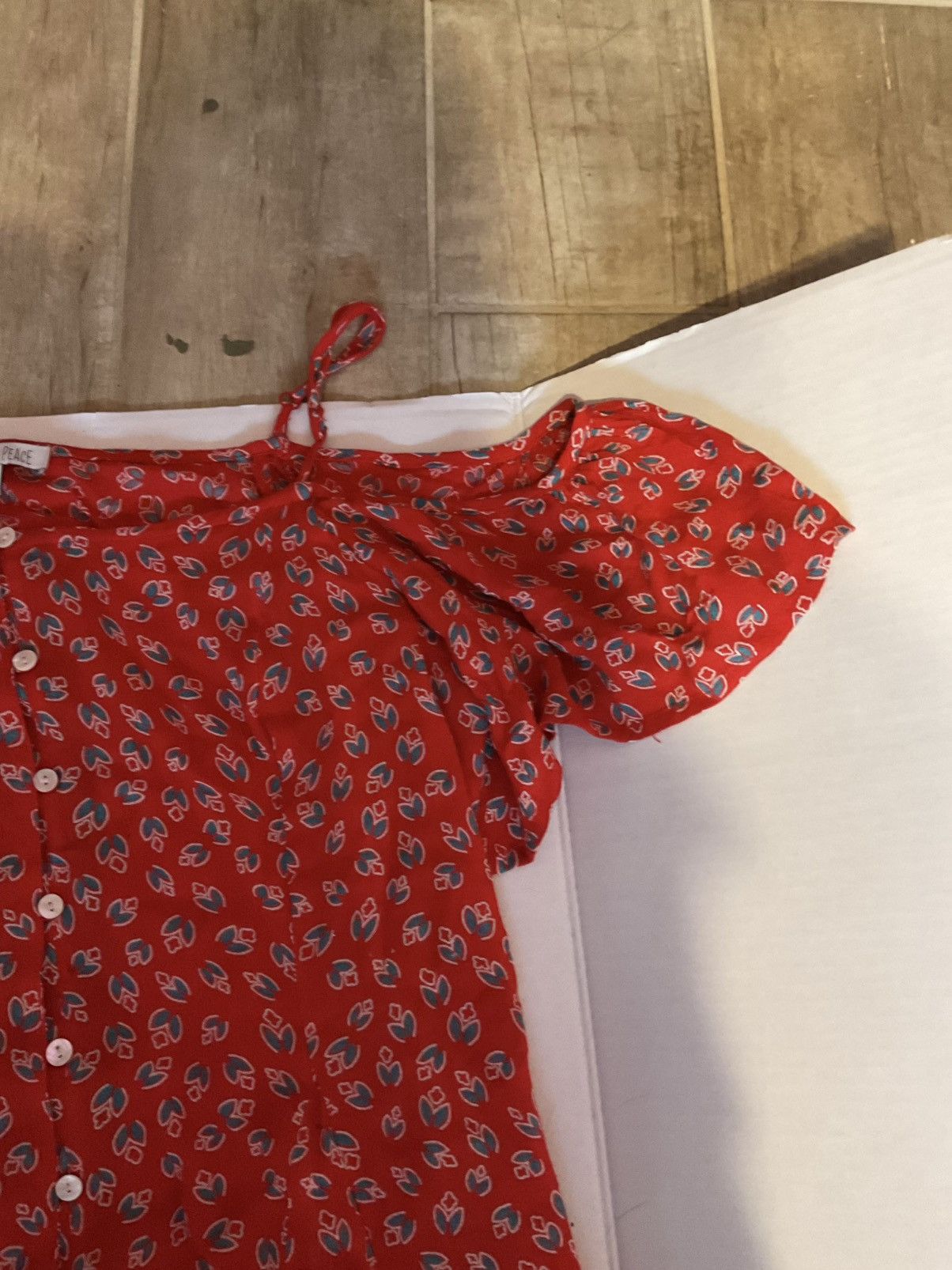 Other Red floral flowy summer dress Size S / US 4 / IT 40 - 2 Thumbnail