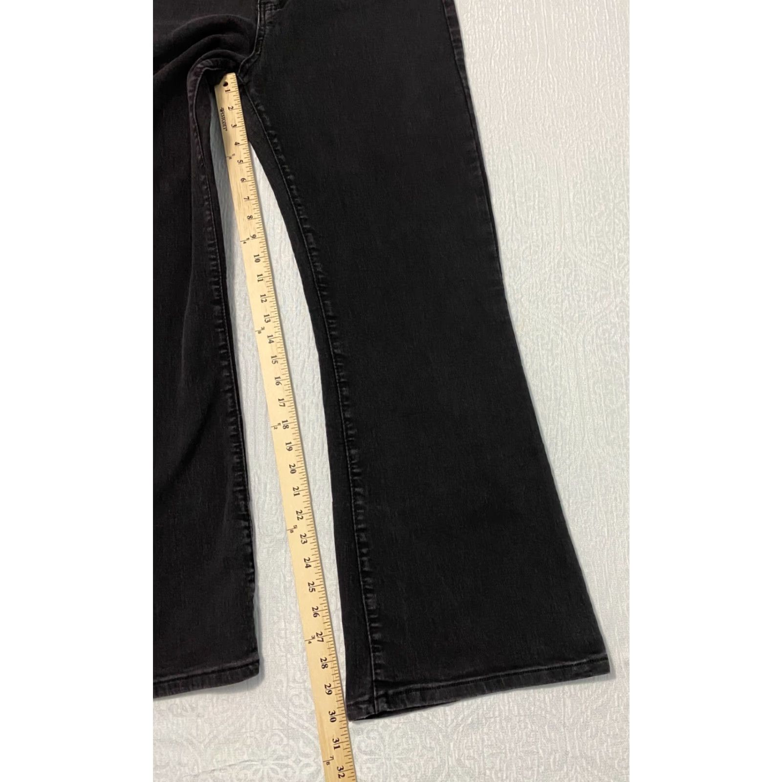 Vintage One Republic For All Wide Leg Jeans Women's Size 16 Black Boot Cut Size 24" / US 00 / IT 34 - 7 Thumbnail