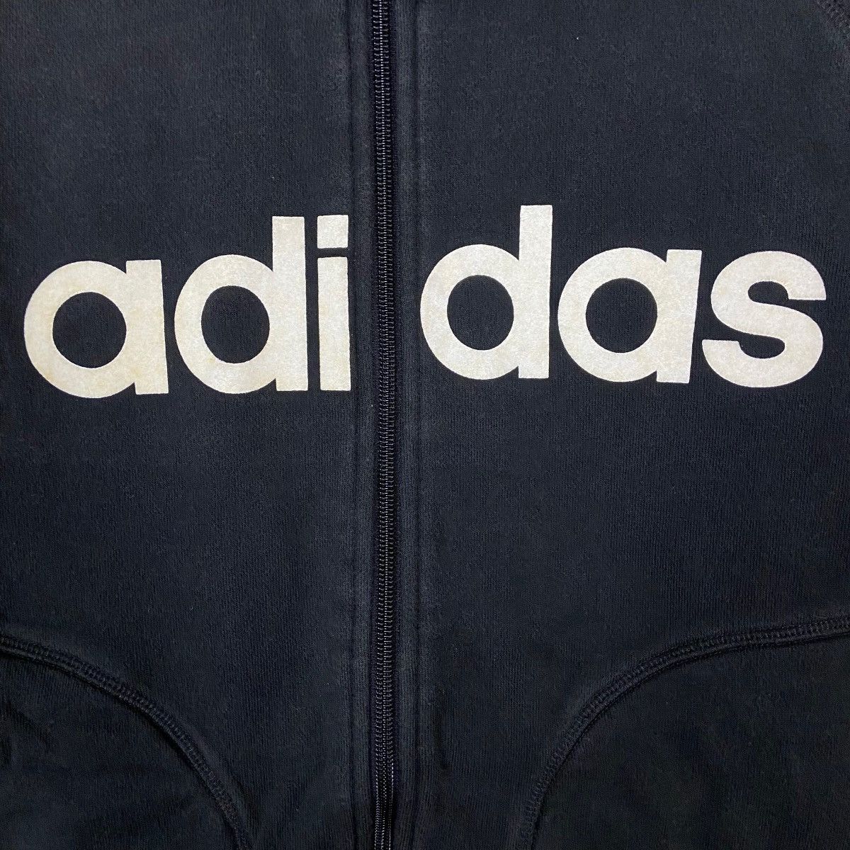 Adidas Adidas Full Zipper Spell Out Sweater Light Jacket Size US L / EU 52-54 / 3 - 3 Thumbnail