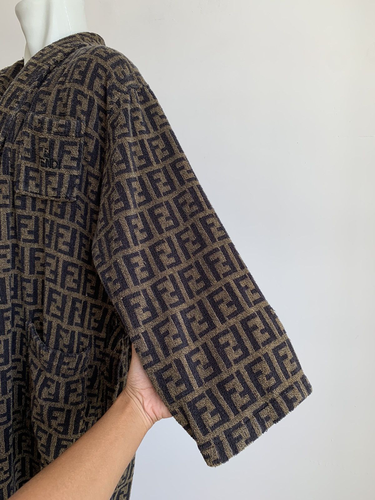 Fendi Vintage Fendi Zucca Bathrobe Teleria Size US L / EU 52-54 / 3 - 15 Thumbnail