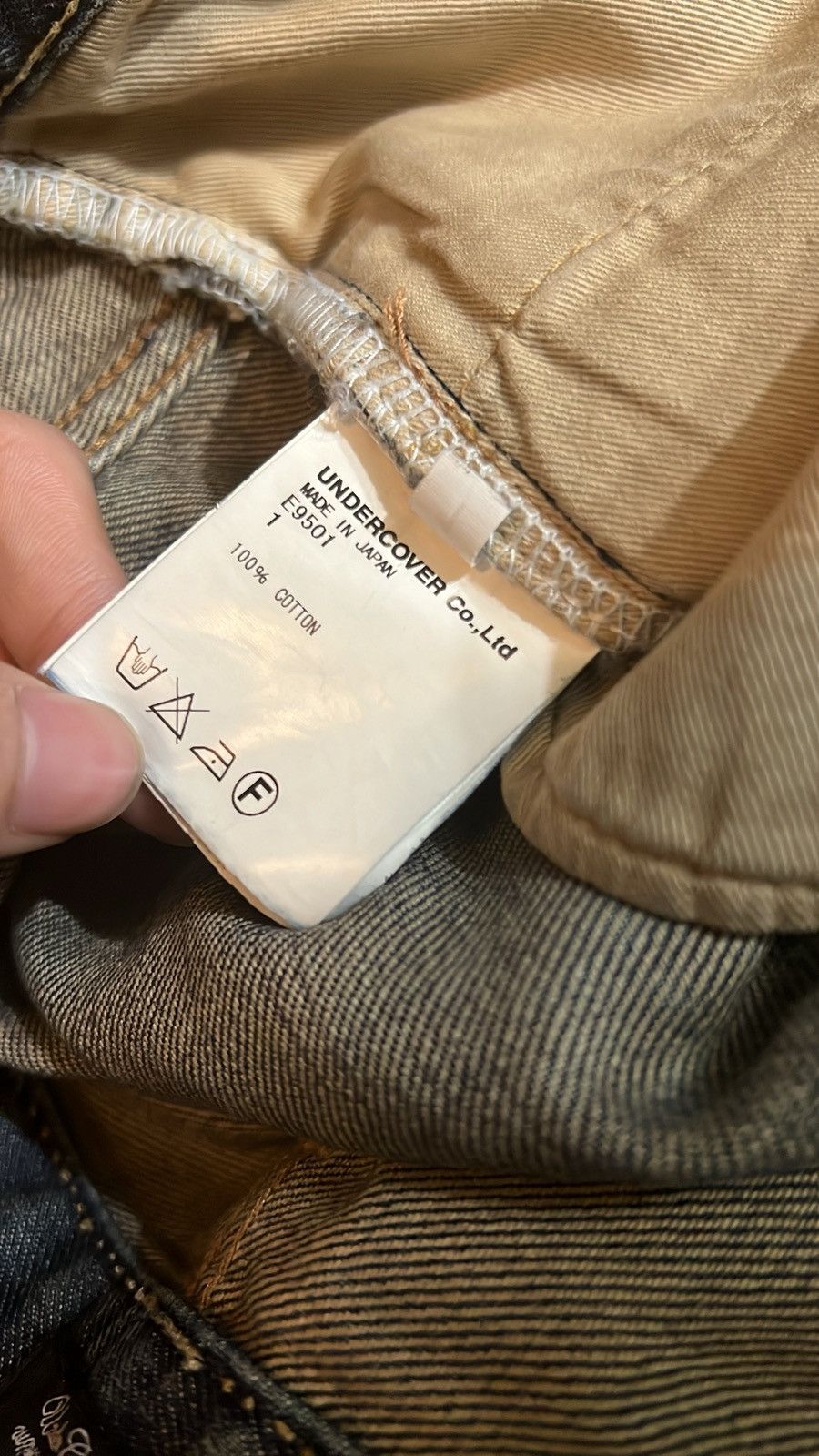 Jun Takahashi × Undercover SS10 Undercover Red Yarn 68 Denim Size US 31 - 6 Thumbnail