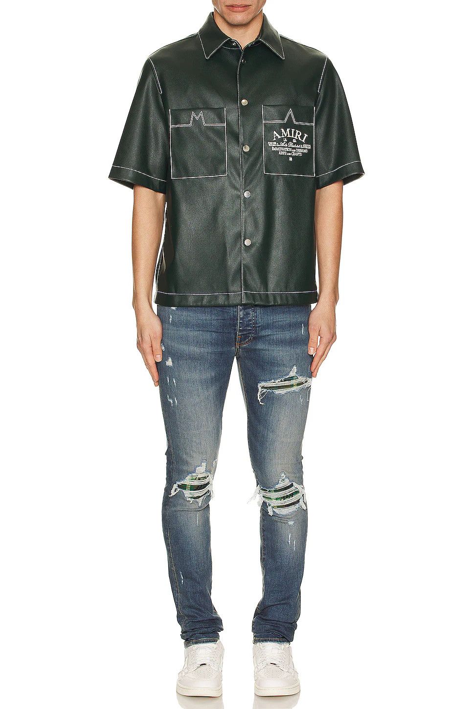 Amiri oc11z0225 MX1 PlayStation Jeans in Crafted Indigo Size US 29 - 5 Thumbnail