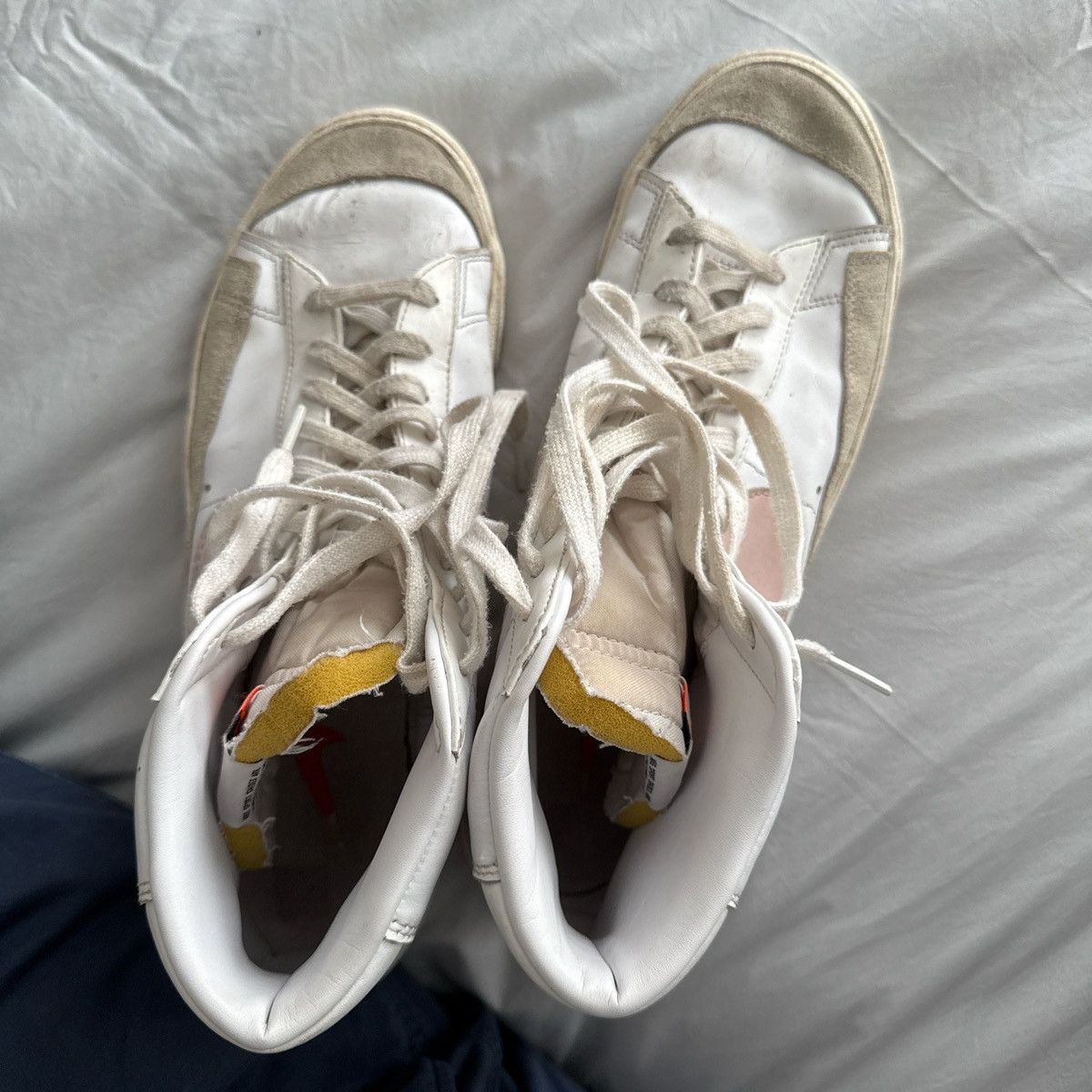 Nike Nike Blazer white and pink Size US 12 / EU 45 - 7 Thumbnail