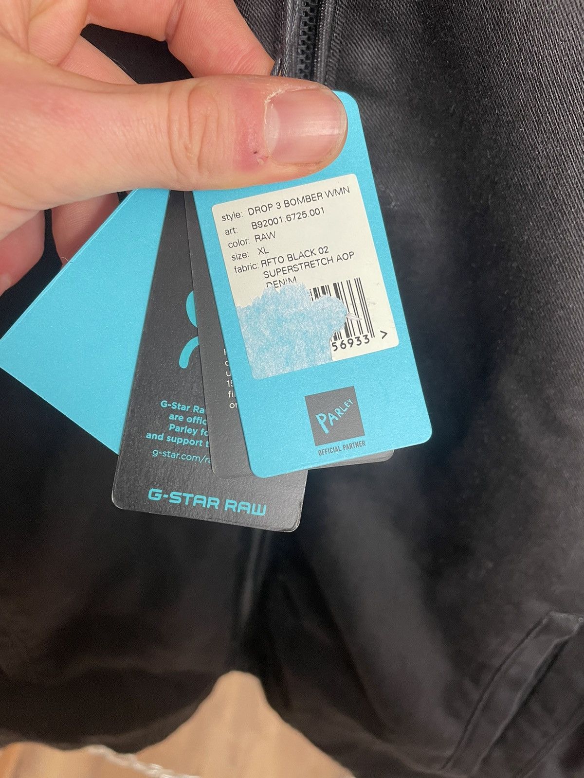 G-Star G Star Raw x Pharell Williams For the Oceans Woman Bomber Size XL / US 12-14 / IT 48-50 - 9 Thumbnail