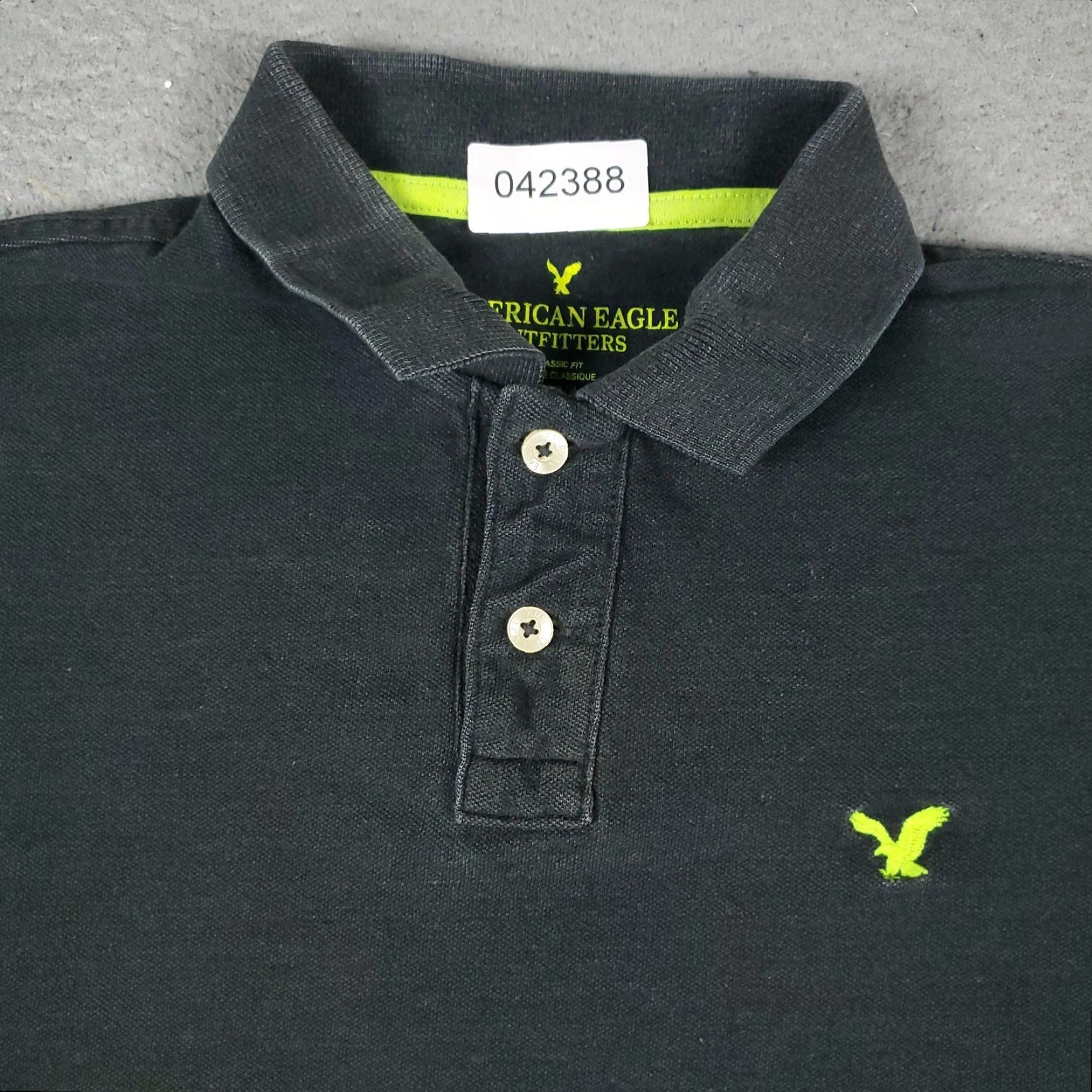 American Eagle Outfitters American Eagle Shirt Adult Mens Medium Gray Short Sleeve Polo Casual Size US M / EU 48-50 / 2 - 2 Thumbnail