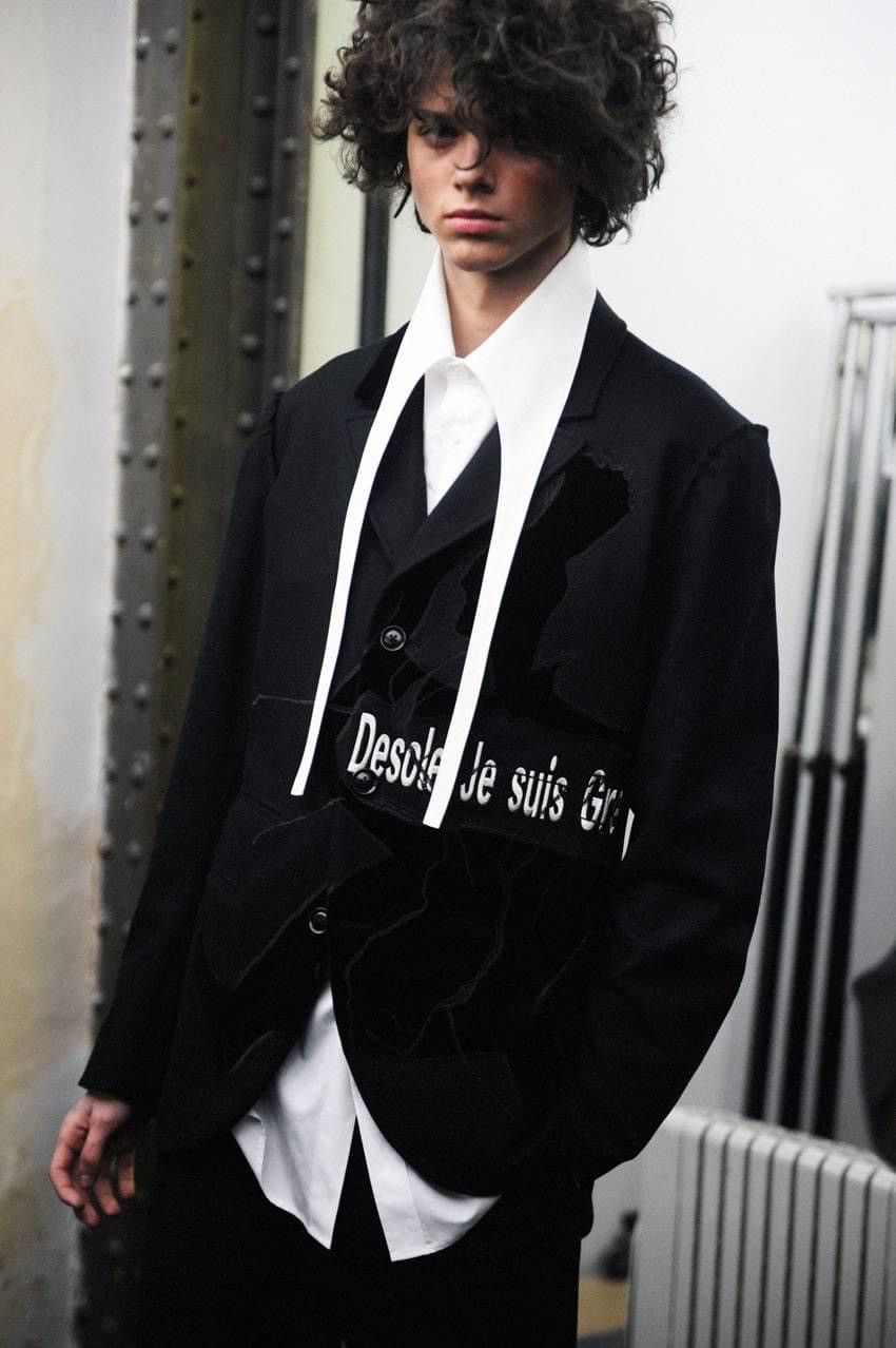 Yohji Yamamoto Yohji Yamamoto Pour Homme Vampire Collar Shirt AW17 Look13 Size US M / EU 48-50 / 2 - 6 Thumbnail
