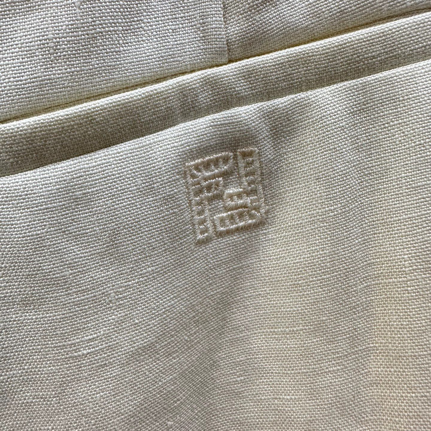 Fendi Fendi casual pants linen double F embroidery 40 Size 27" / US 4 / IT 40 - 6 Thumbnail