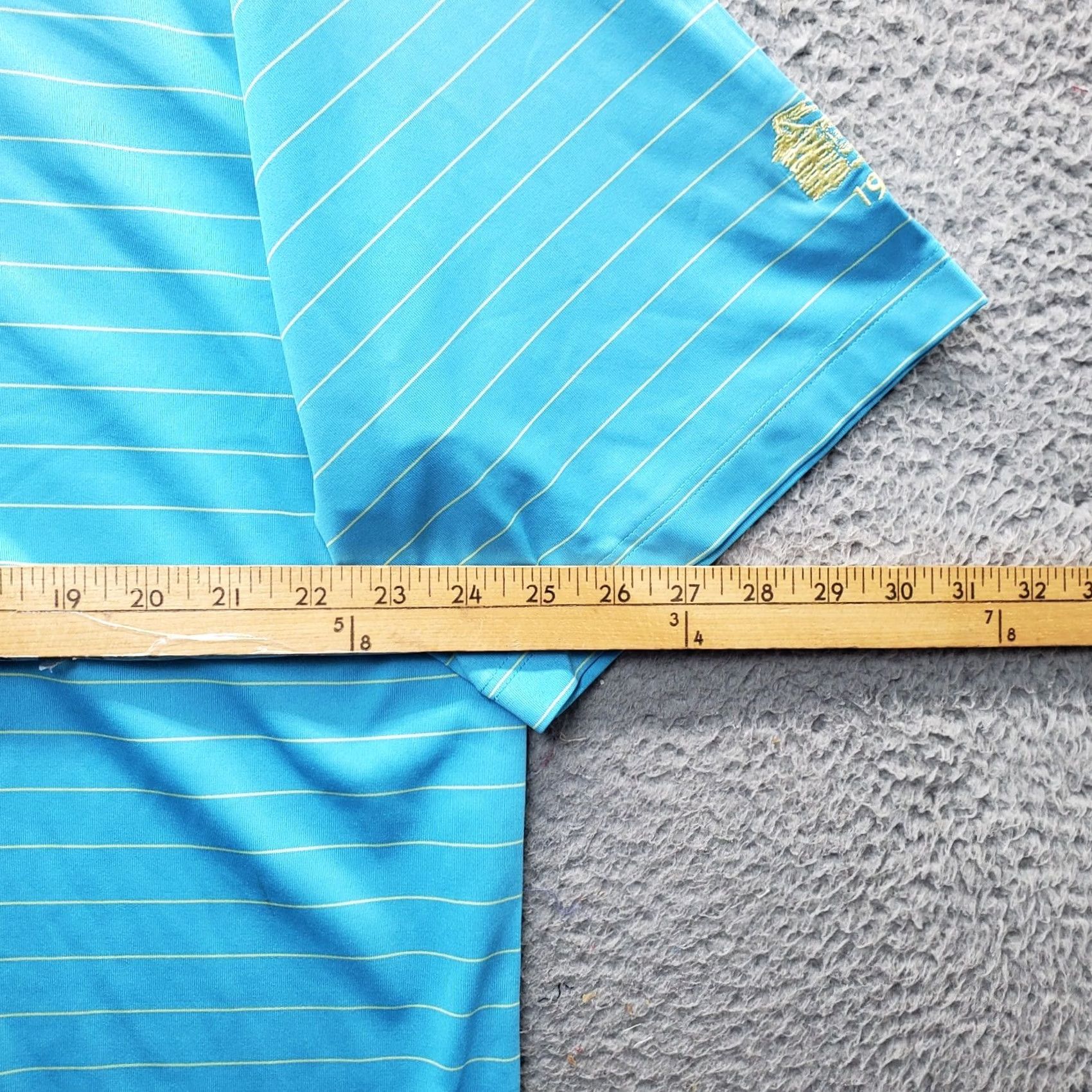 Vintage Donald Ross Polo Shirt Mens XL Multistriped Golf Performance Side Slit Popover Size US XL / EU 56 / 4 - 7 Thumbnail