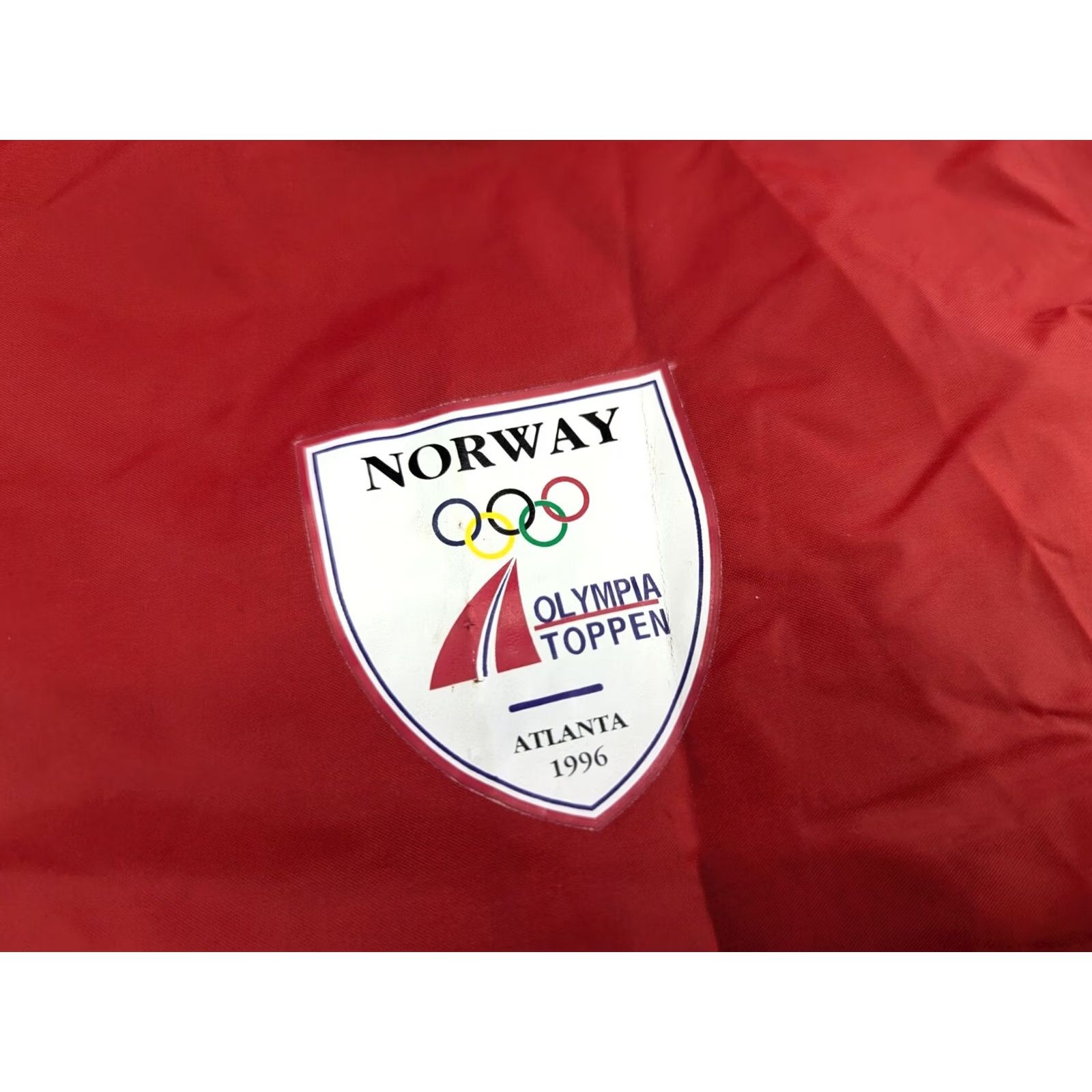 Helly Hansen Vintage Helly Hansen Atlanta 1996 Norway Olympic Team Poncho Size M Raincoat Red Hooded Waterproof Jacket Mens Size US M / EU 48-50 / 2 - 4 Thumbnail