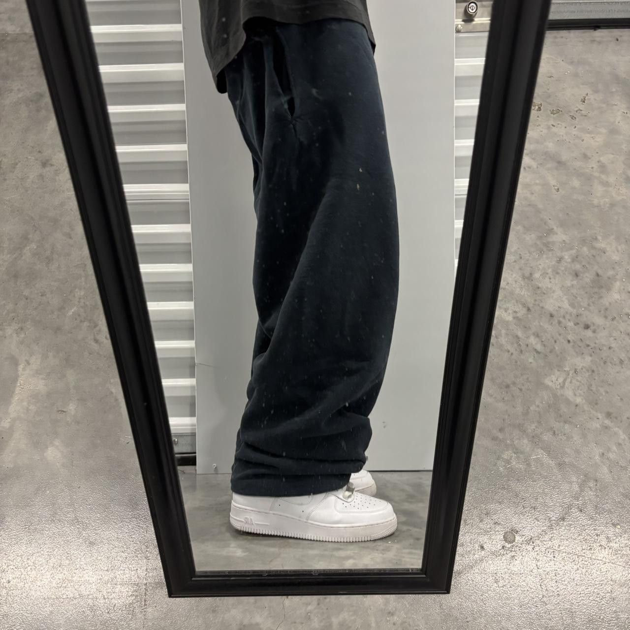 Japanese Brand × Vintage Crazy Vintage Y2K/2000s Baggy Faded Black Skater Essential Sweatpants! Size US 34 / EU 50 - 2 Thumbnail