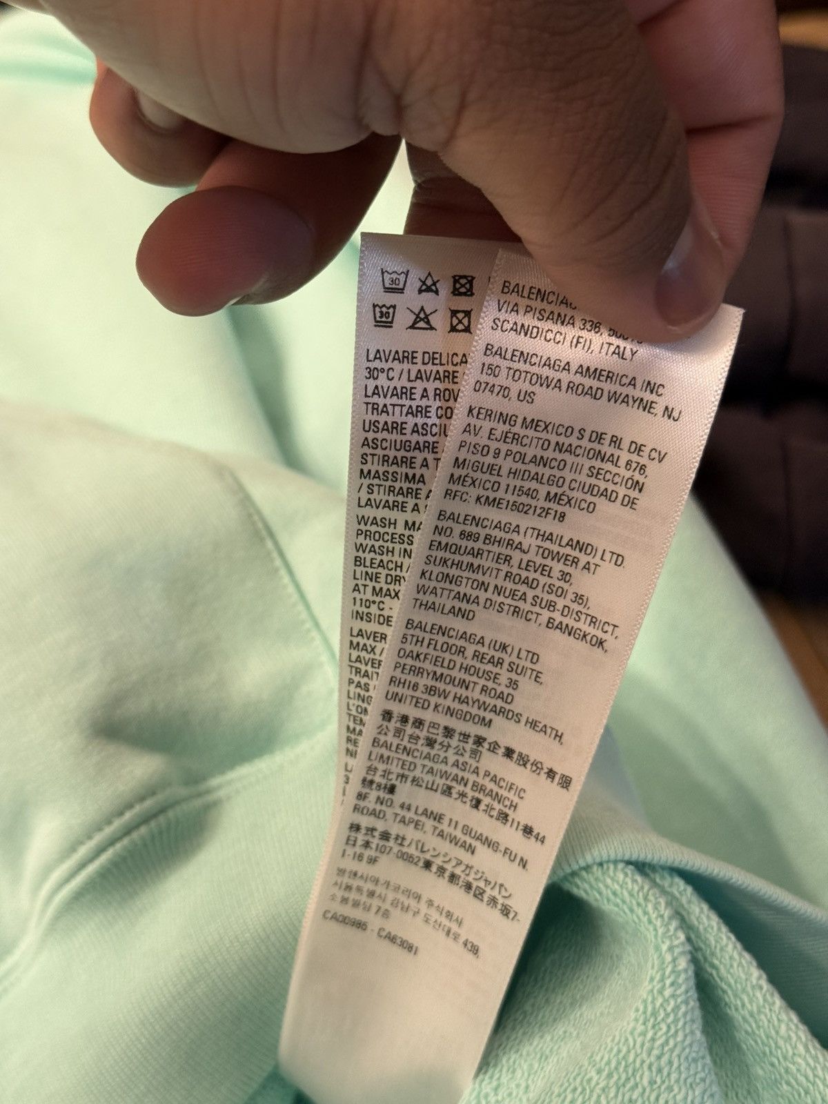 Balenciaga Balenciaga Mint Campaign Hoodie Size Small/ XXL Size US S / EU 44-46 / 1 - 11 Thumbnail