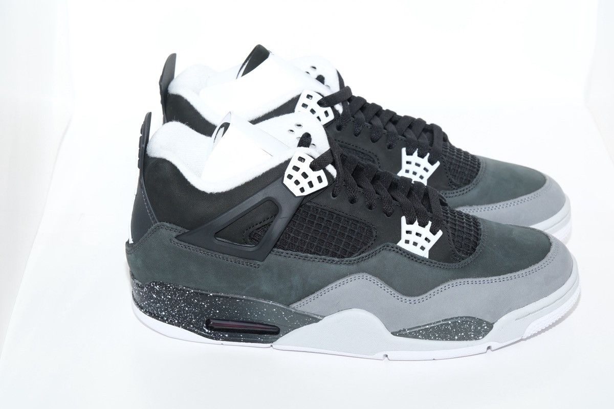 Jordan Brand Nike Air Jordan 4 2024 Retro Fear Black White FQ8138-002 Size US 11.5 / EU 44-45 - 3 Thumbnail