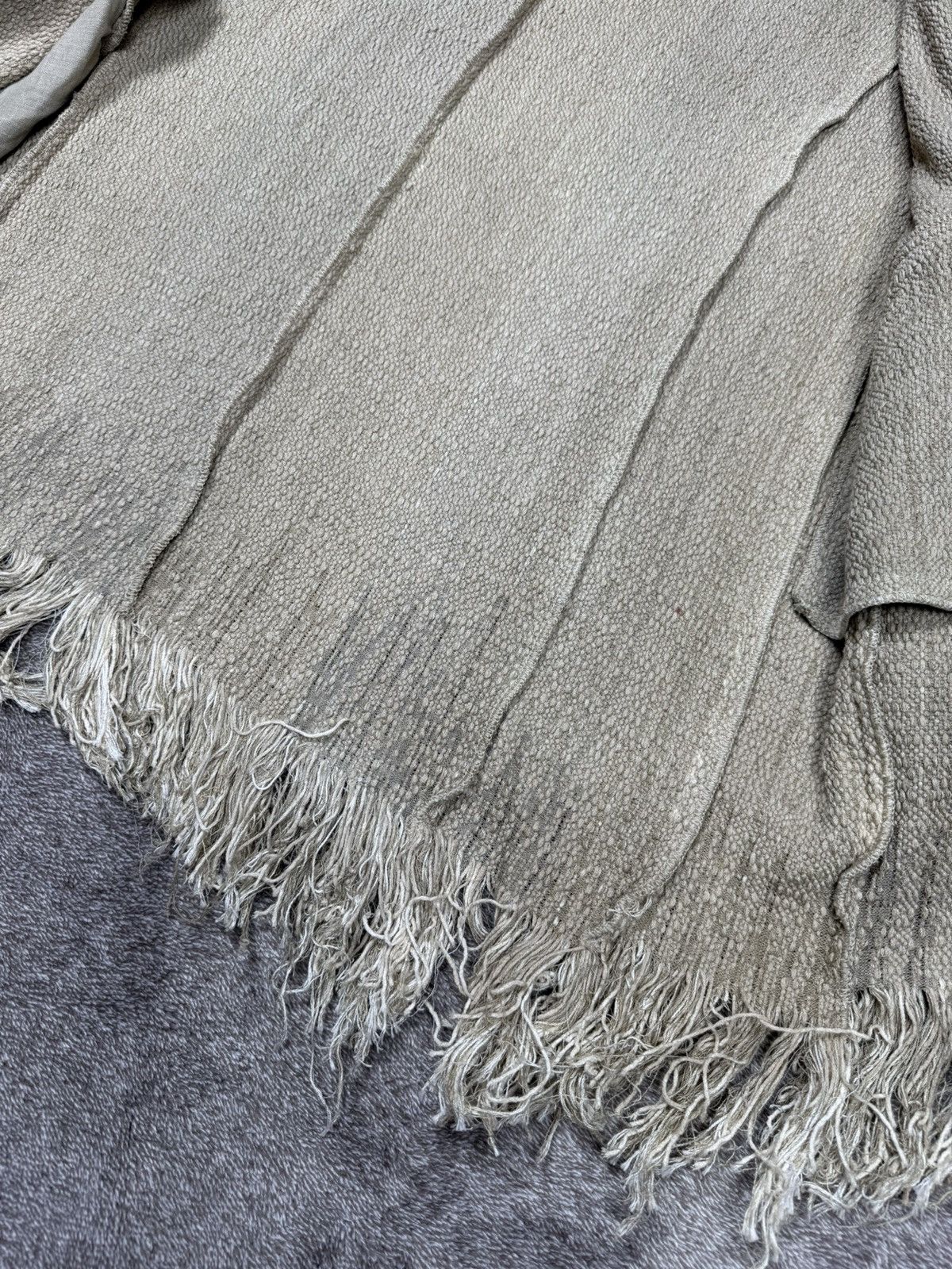 Avant Toi Woman’s Avant Toi Beige Cotton Fringe Cardigan Jacket Size M Size M / US 6-8 / IT 42-44 - 11 Thumbnail