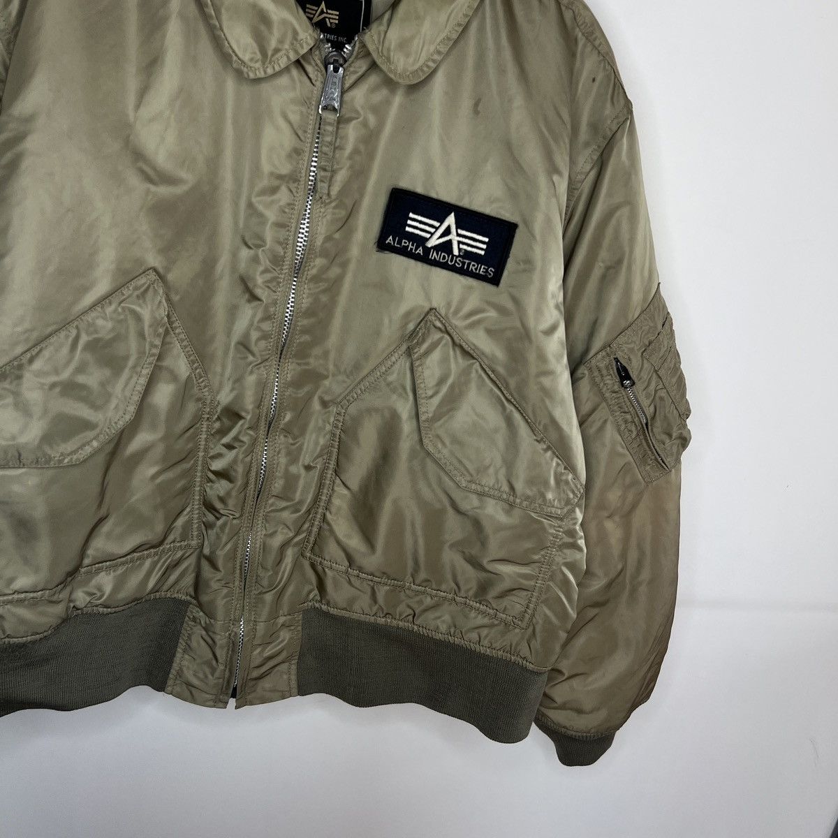 Alpha Industries Alpha Industries CWU 45 Rare Bomber Jacket Vintage Khaki Size US XL / EU 56 / 4 - 3 Thumbnail