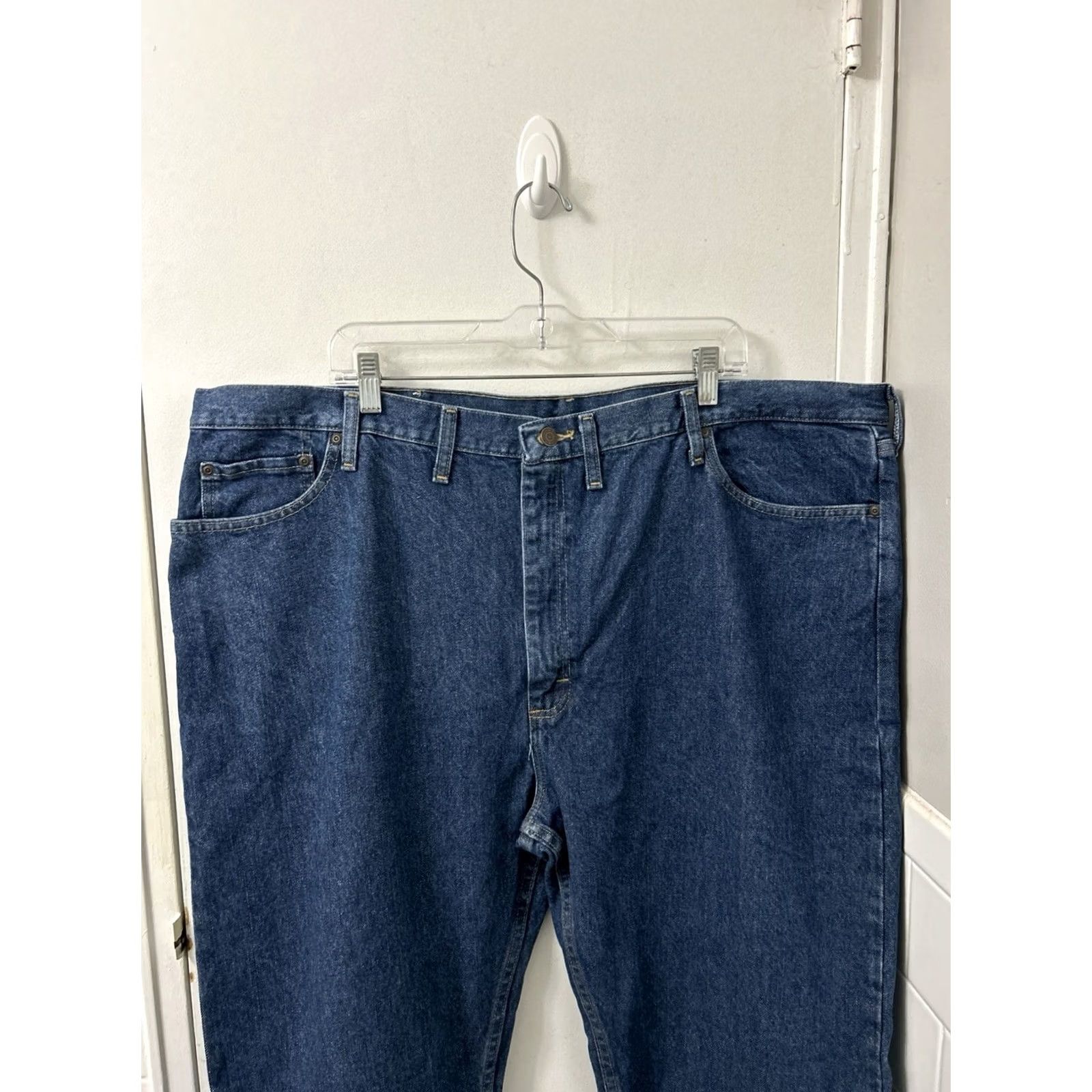 Wrangler VINTAGE is not applicable; Wrangler Five Star Jeans Mens 48x30 Blue Regular Fit Straight Leg Denim NWT Size US 32 / EU 48 - 7 Thumbnail