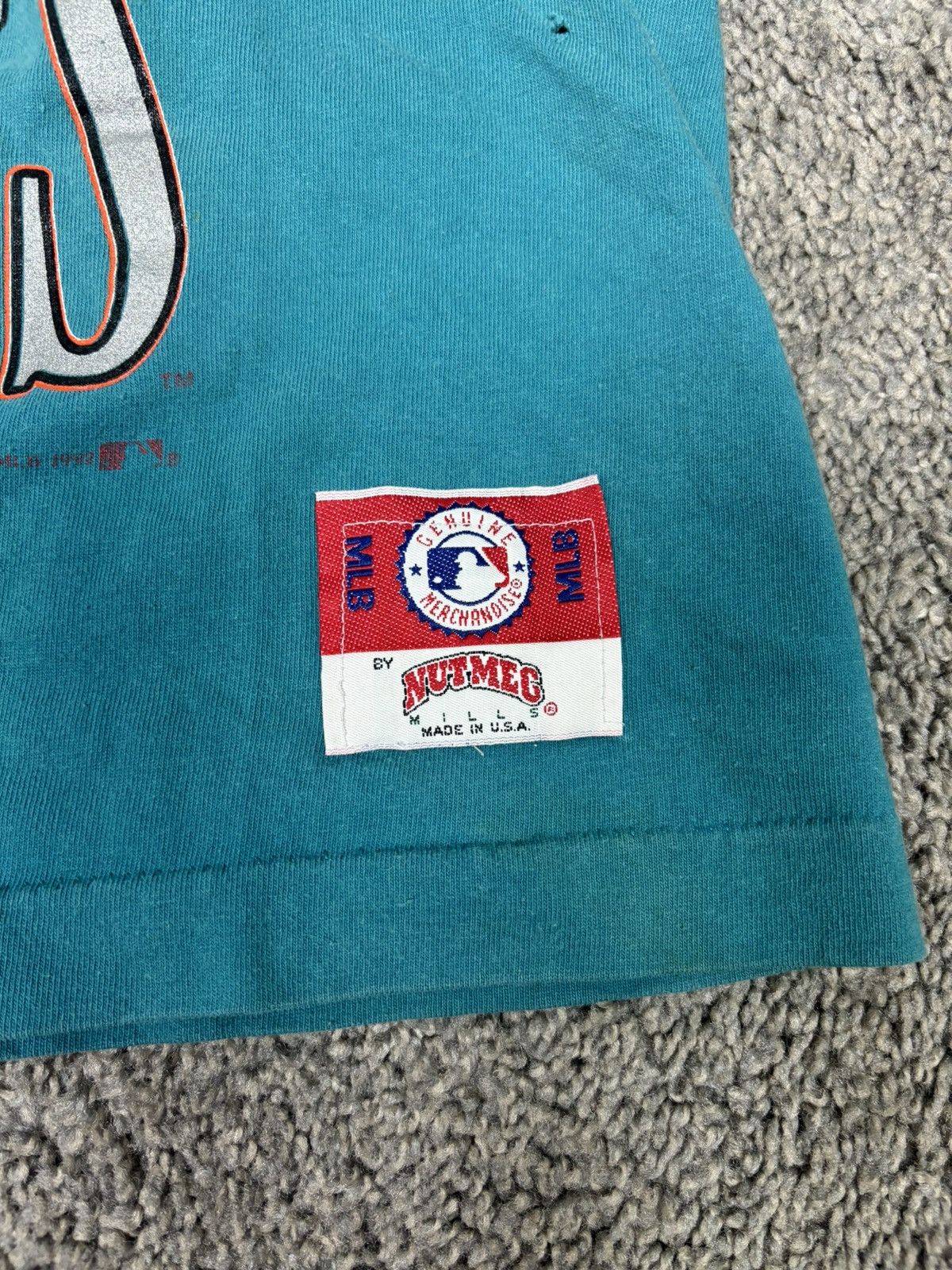 Nutmeg Vintage 1997 nutmeg teal florida marlins mlb tshirt Size US M / EU 48-50 / 2 - 5 Thumbnail