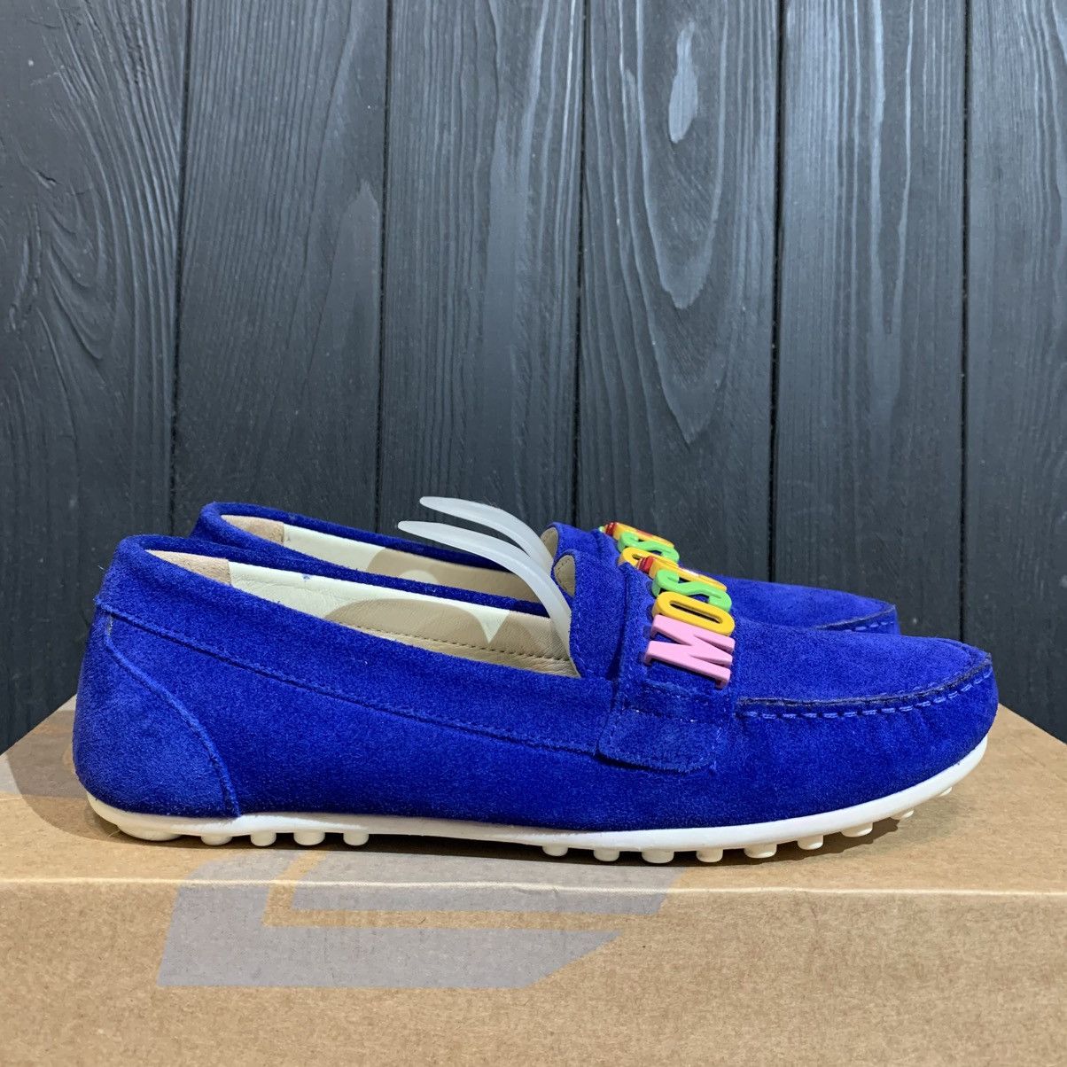 Moschino Moschino Blue Suede Moccasins Loafers Size 35 EU 22 CM Size US 5 / IT 35 - 3 Thumbnail