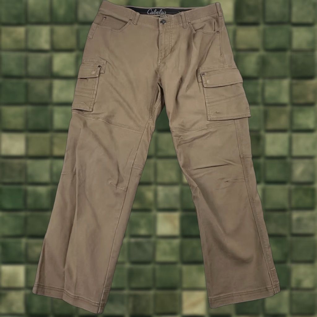 Vintage VINTAGE Cabela's Tactical Hunting Cargo Pants 36x30 Brown Workwear Outdoor Mens Size US 36 / EU 52 - 1 Thumbnail