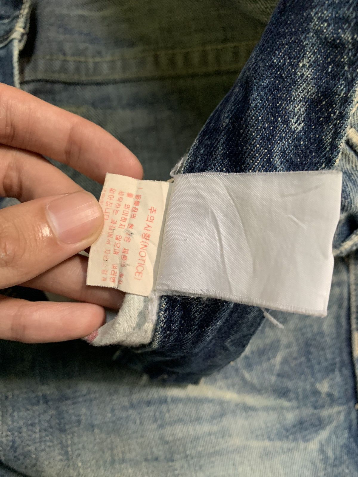 GOSTAR DE FUGA FLARE JAMBANGEE RUSTY PUNK STYLE JAPANESE DISTRESSED DENIM Size US 34 / EU 50 - 21 Thumbnail