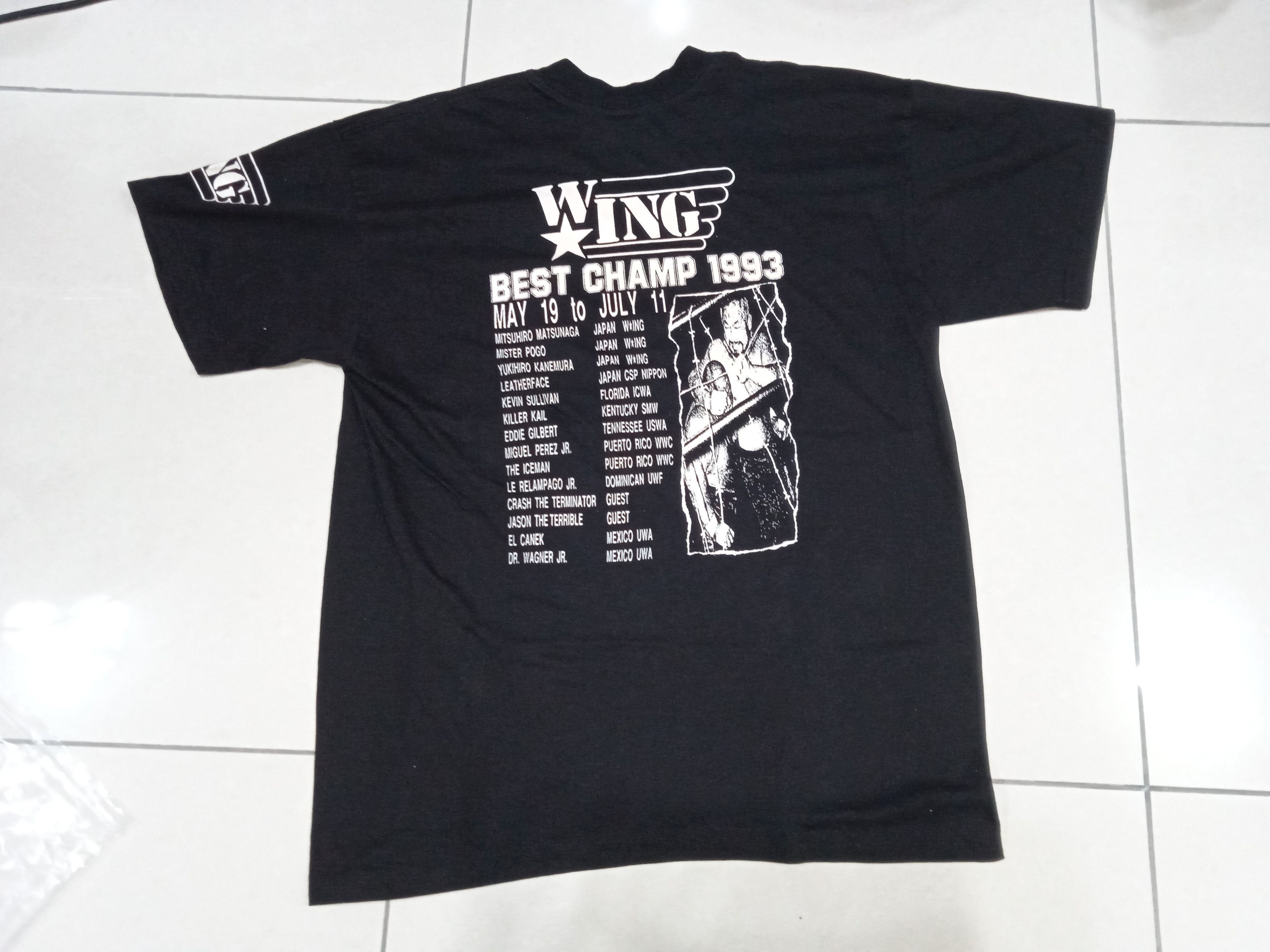 Other × Vintage × WWE Vintage 90s W*ING Best Camp 1993 T Shirt ECW FMW Wrestling Size US XL / EU 56 / 4 - 2 Thumbnail