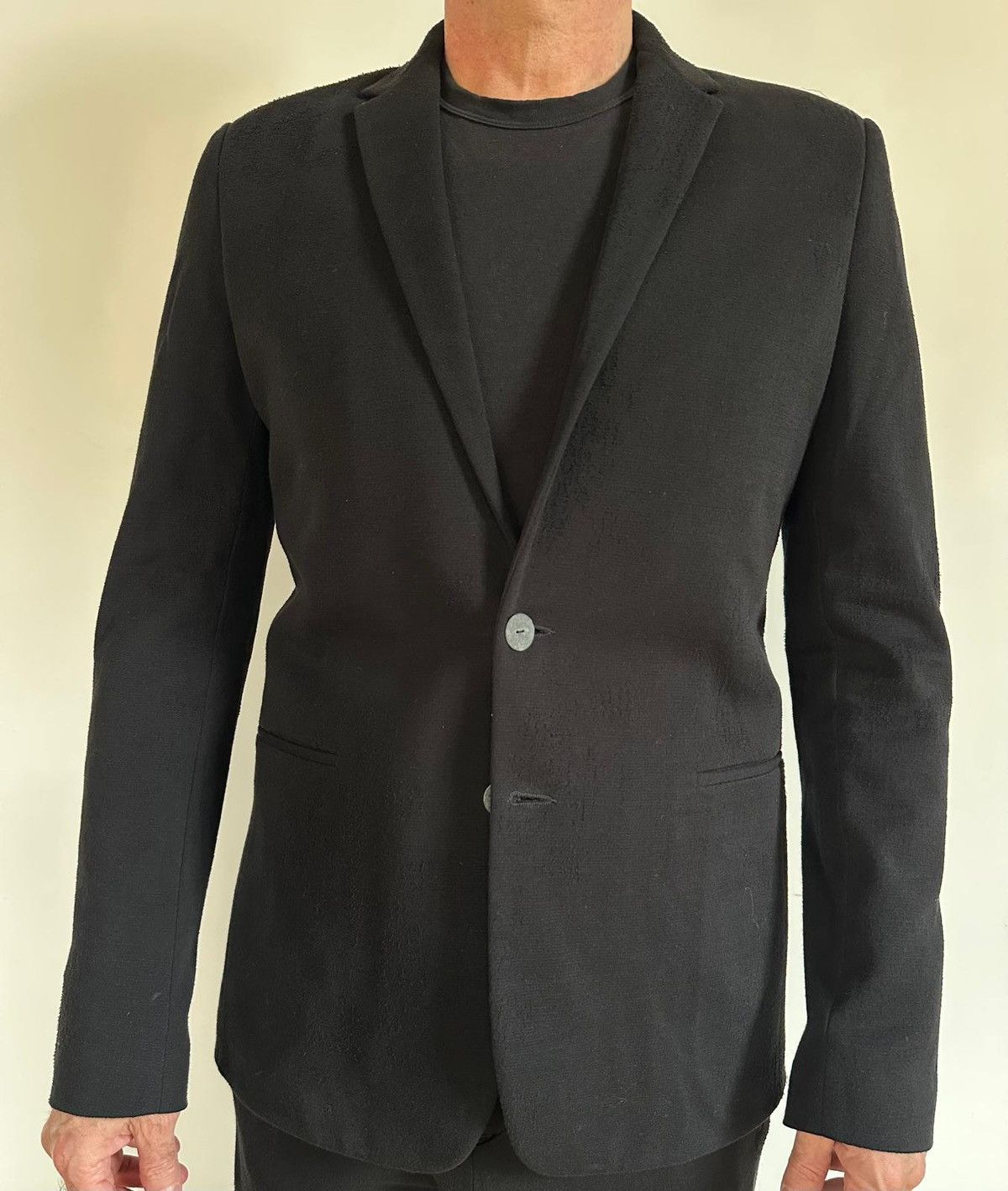 Label Under Construction Soft and stretch blazer black cotton/linen/elastan Size 52R - 1 Thumbnail
