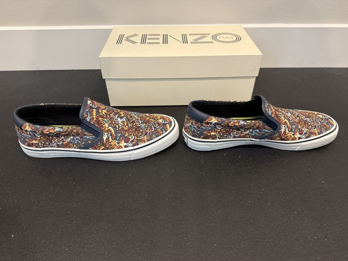 Kenzo Kenzo Paris Velvet E17 Canvas Flying Tiger Slip On Shoes Size US 11.5 / EU 44-45 - 6 Thumbnail