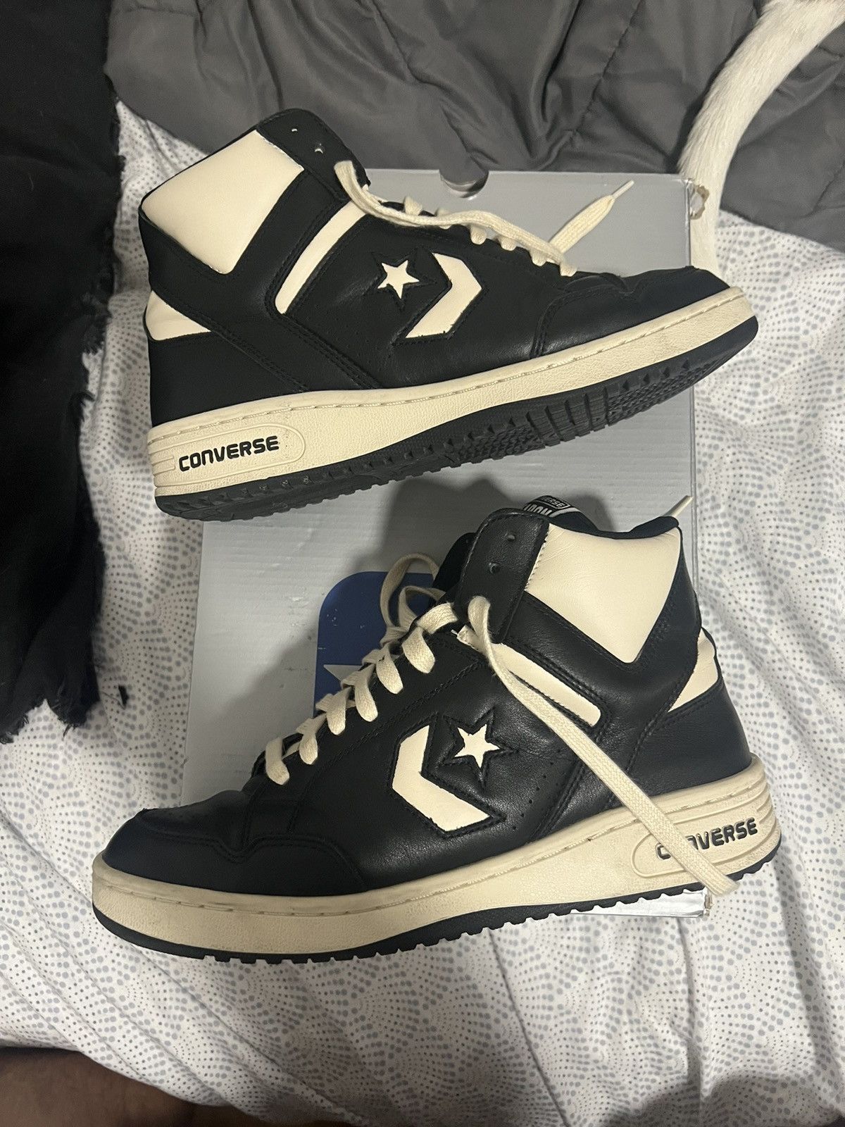 Converse Hype Streetwear Converse weapon high black white Grailed