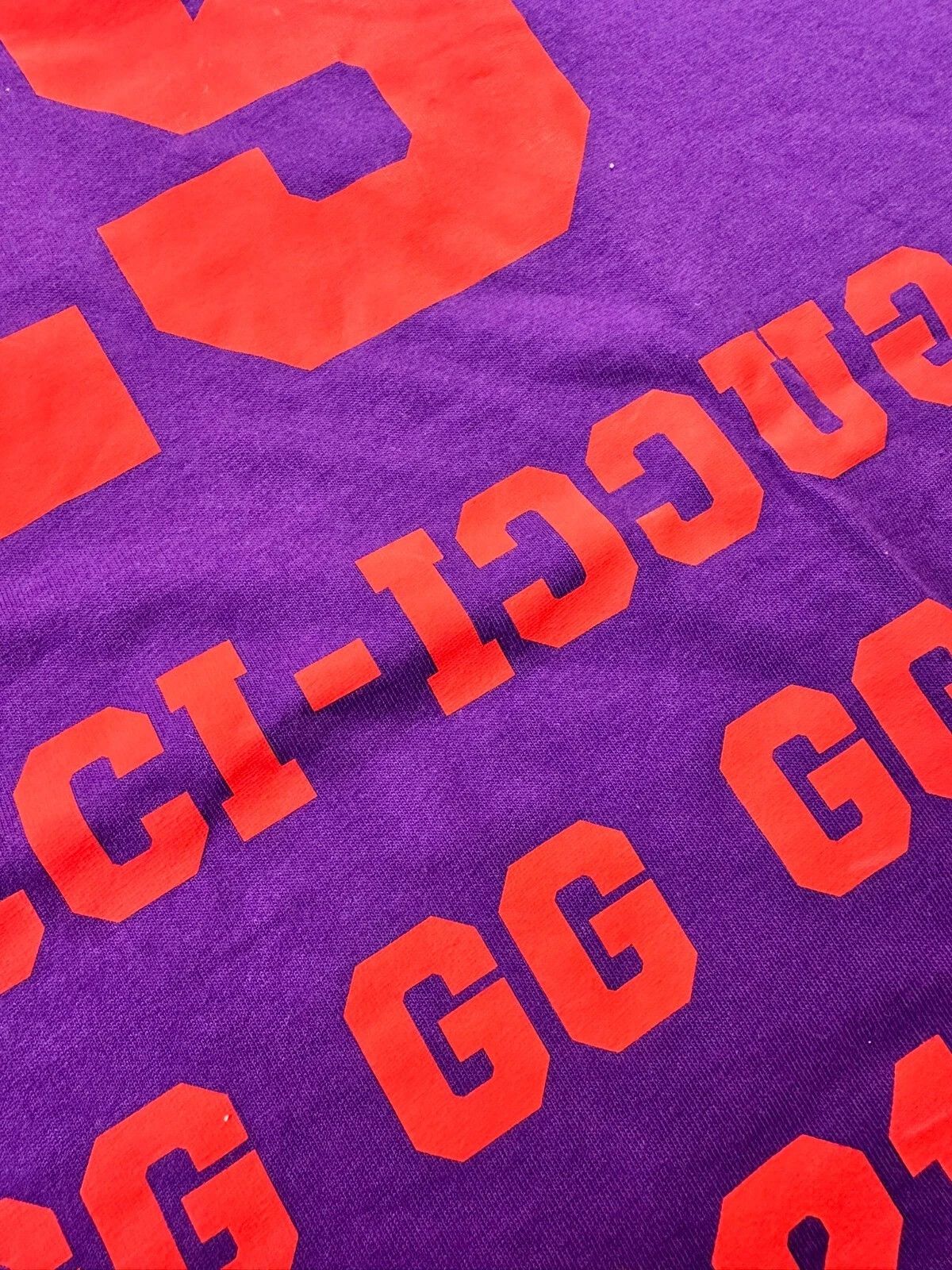 Gucci Gucci T-Shirt Football Logo 1921 Maison De L'Amour Purple Size US XXS / EU 40 - 14 Thumbnail