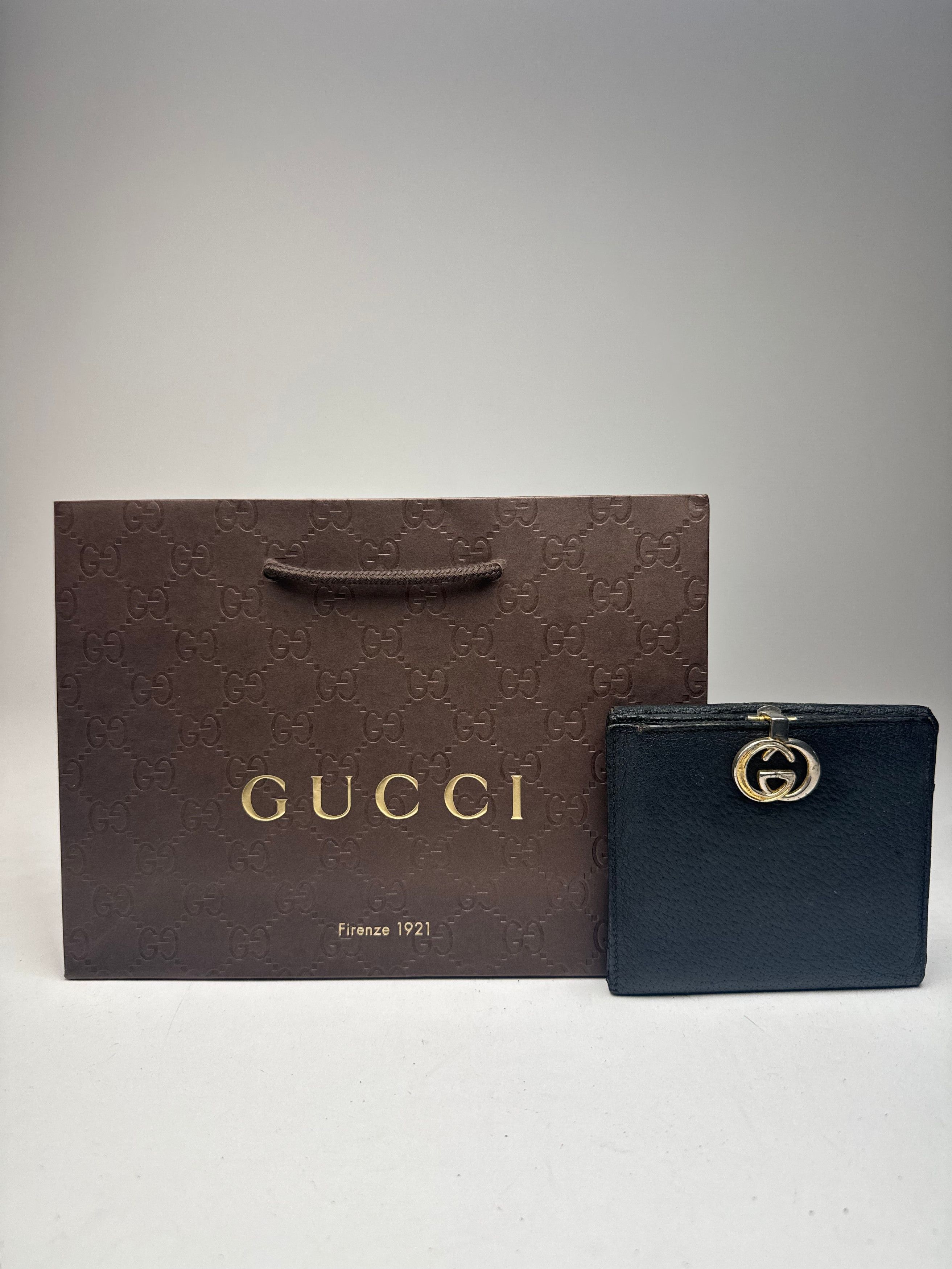 Gucci Vintage Leather Wallet black Size ONE SIZE - 1 Thumbnail