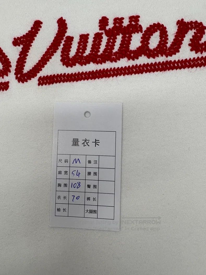 Louis Vuitton Louis Vuitton White and red knitted logo short sleeves Size US M / EU 48-50 / 2 - 7 Thumbnail
