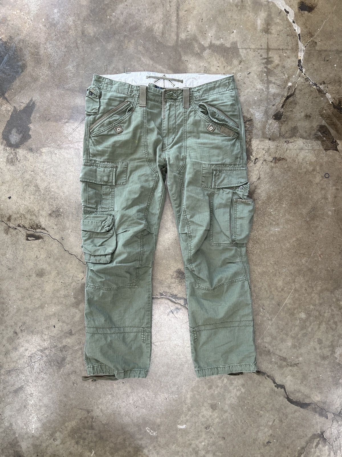 Polo Ralph Lauren Vintage Polo Ralph Lauren Army Work Double Knee Cargo 35 Size US 35 - 2 Thumbnail