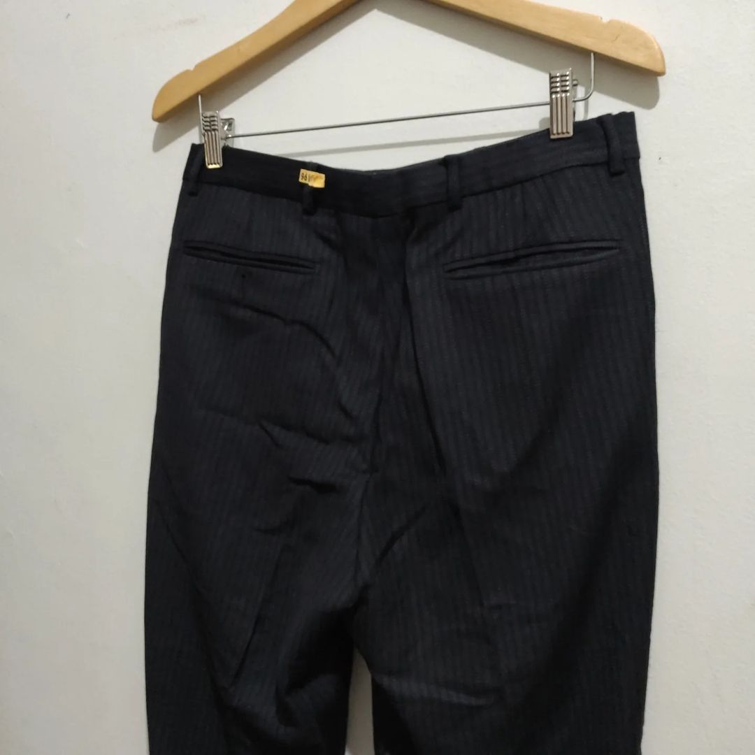 Versace Vintage Slacks Versace Wool Blend, Fine Line Motif Size US 32 / EU 48 - 14 Thumbnail