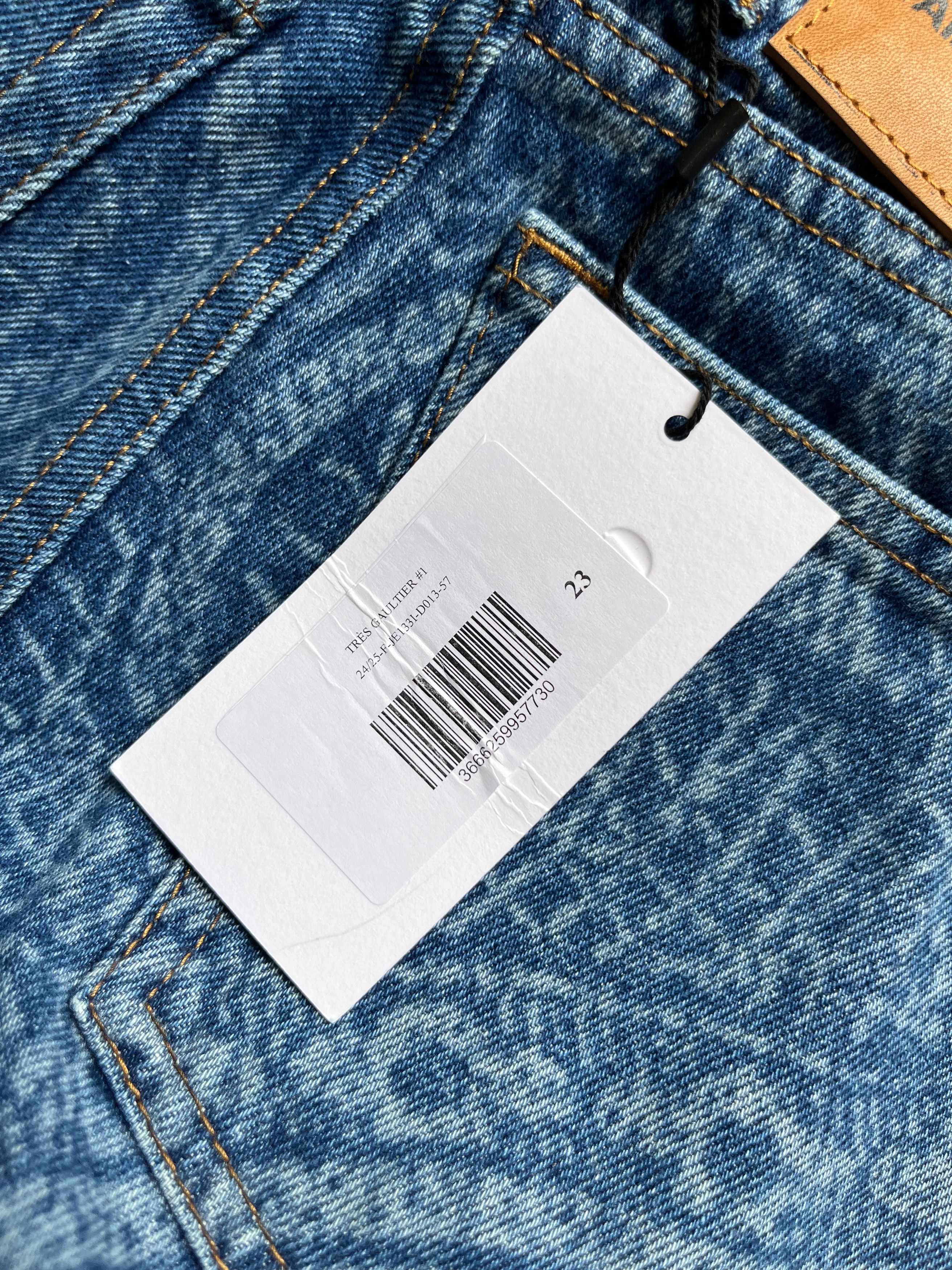 Jean Paul Gaultier Jean Paul Gaultier money print jeans Size 23" - 5 Thumbnail
