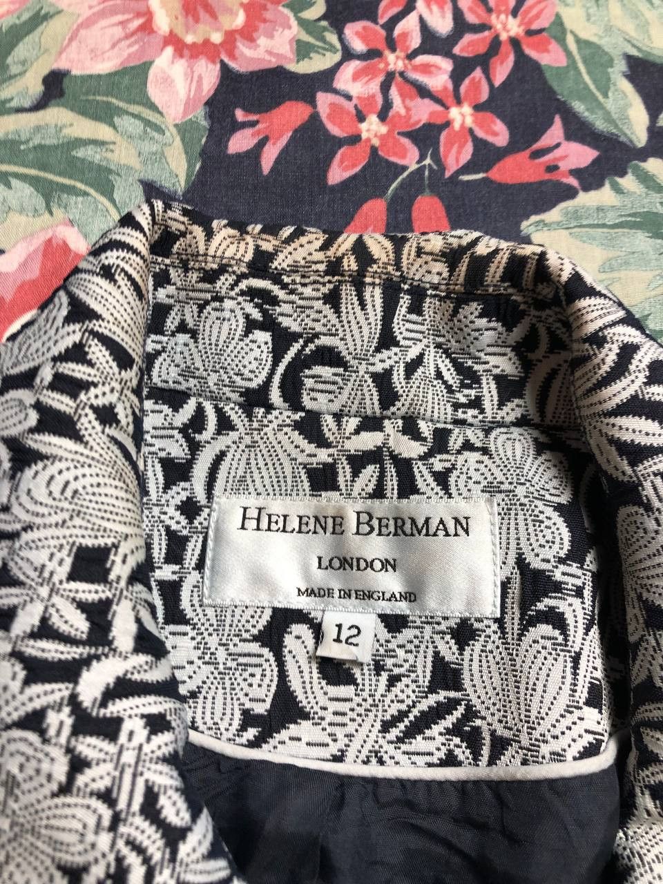 Vintage Vintage Helene Berman Flower Print Light Jacket Size 12 Size XL / US 12-14 / IT 48-50 - 2 Thumbnail