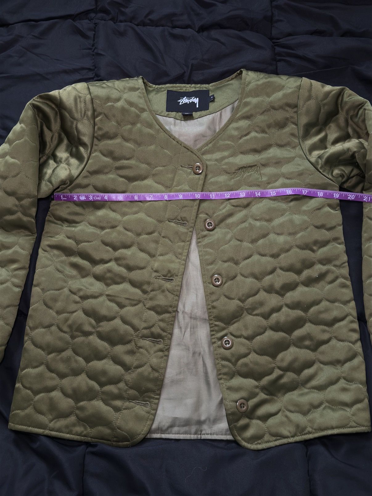 Stussy × Vintage Green Stussy Military Liner Jacket Size US S / EU 44-46 / 1 - 3 Thumbnail