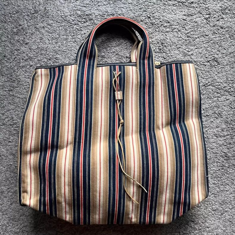 Visvim VisvimVisvim Teton Tote Oka XL Blue Striped-2504 Size ONE SIZE - 3 Thumbnail