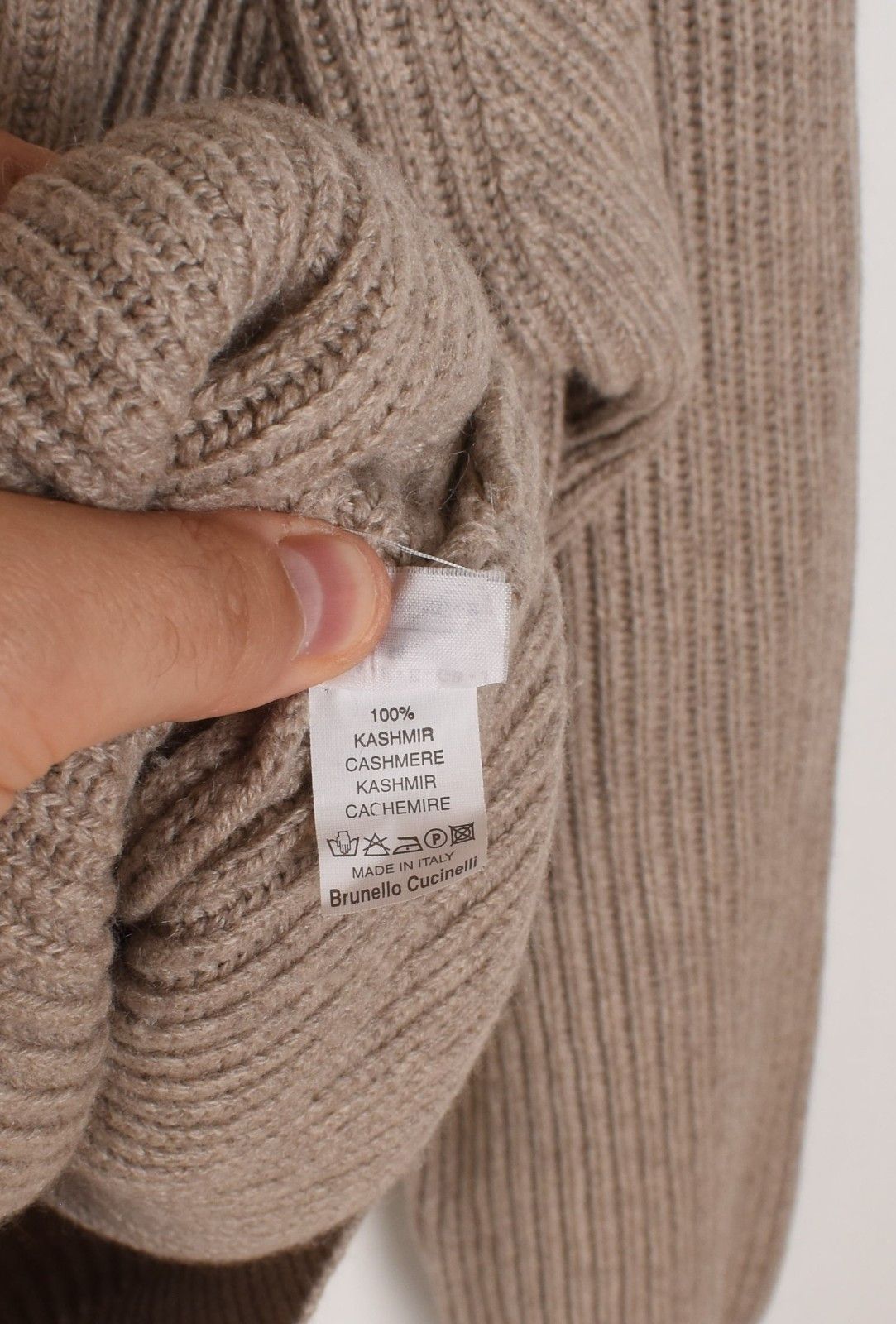 Brunello Cucinelli Brunello Cucinelli Men Sweater Knit Cashmere Crew XL, S1539 Size US XL / EU 56 / 4 - 7 Thumbnail