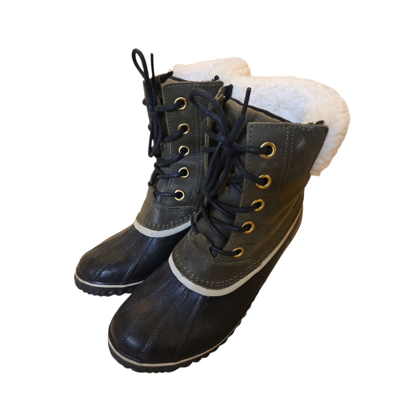 SOREL Sorel Slimpack II Lace Leather Waterproof Winter Boots 9.5 Size US 9.5 / IT 39.5 - 2 Thumbnail