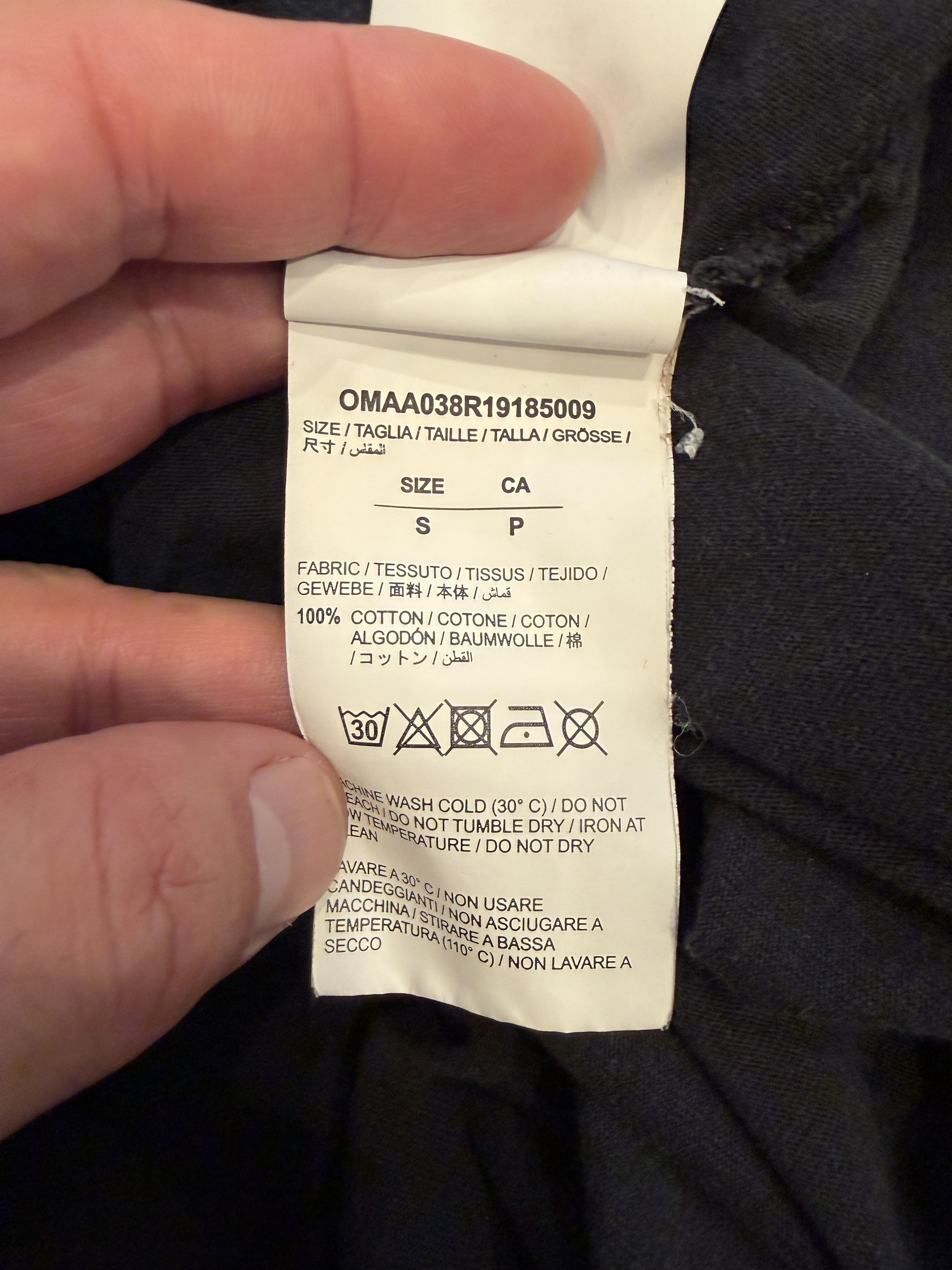 Off-White Off White 2013 Tee Black Main Label Early Virgil Era Size US XL / EU 56 / 4 - 6 Thumbnail