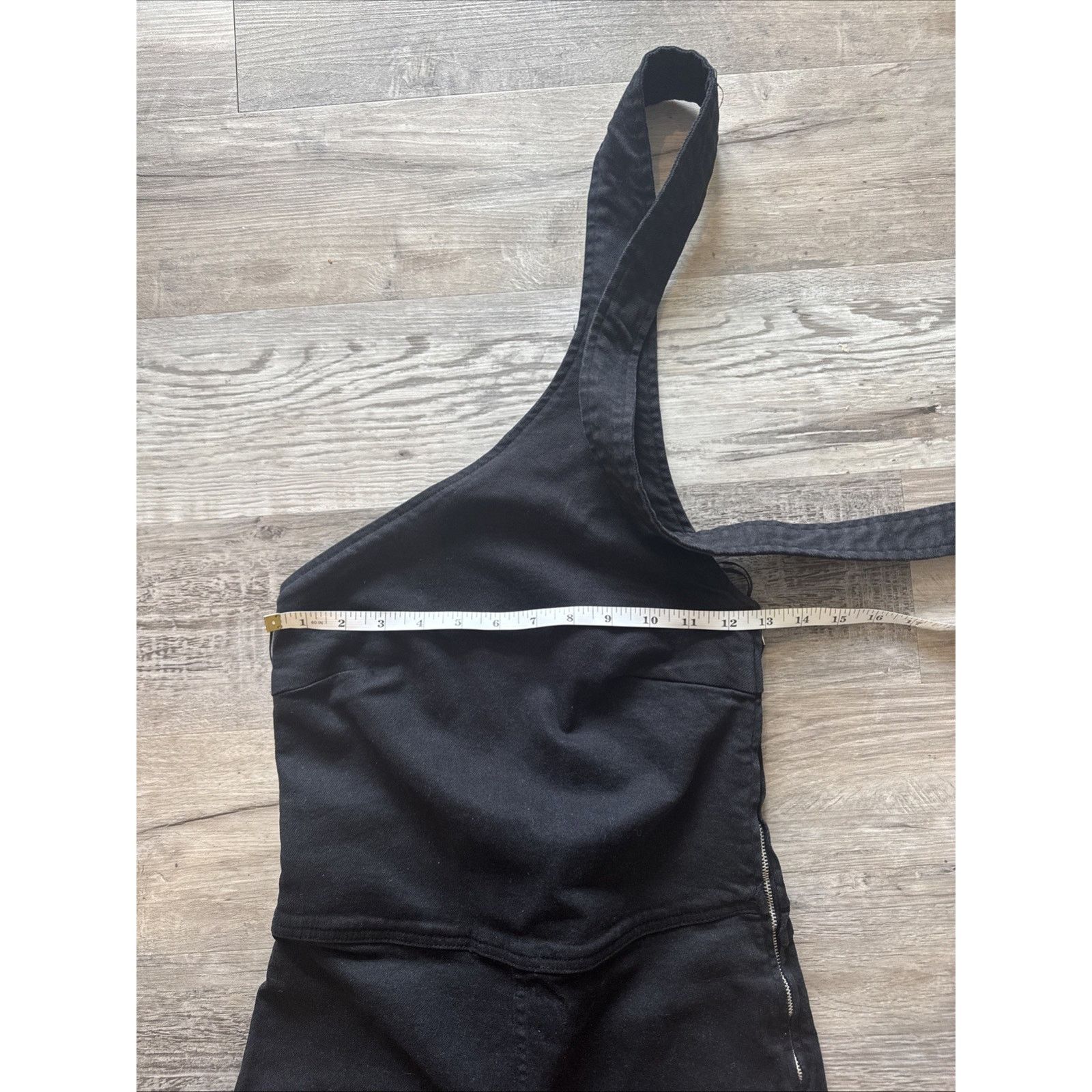 Zara ZARA WOMAN ASYMMETRIC JUMPSUIT BLACK SZ XS Brand New Size 26" / US 2 / IT 38 - 5 Thumbnail