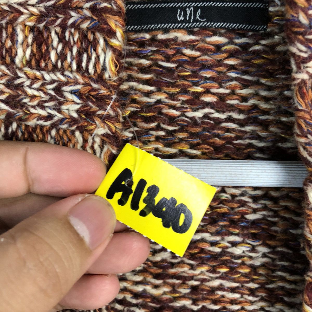 Homespun Knitwear × Japanese Brand Une Red vintage japan Cardigan knitwear #A1340 Size US M / EU 48-50 / 2 - 10 Thumbnail