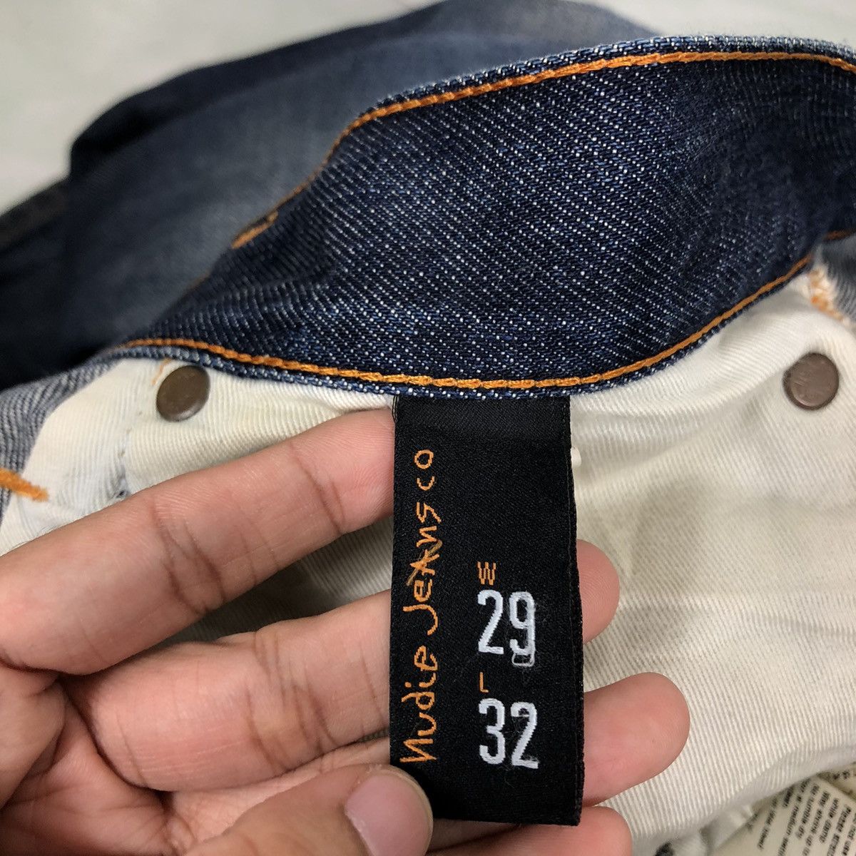 Japanese Brand 🔥Rare Distressed Denim Design Nudie Jeans Japan Made Size US 32 / EU 48 - 16 Thumbnail