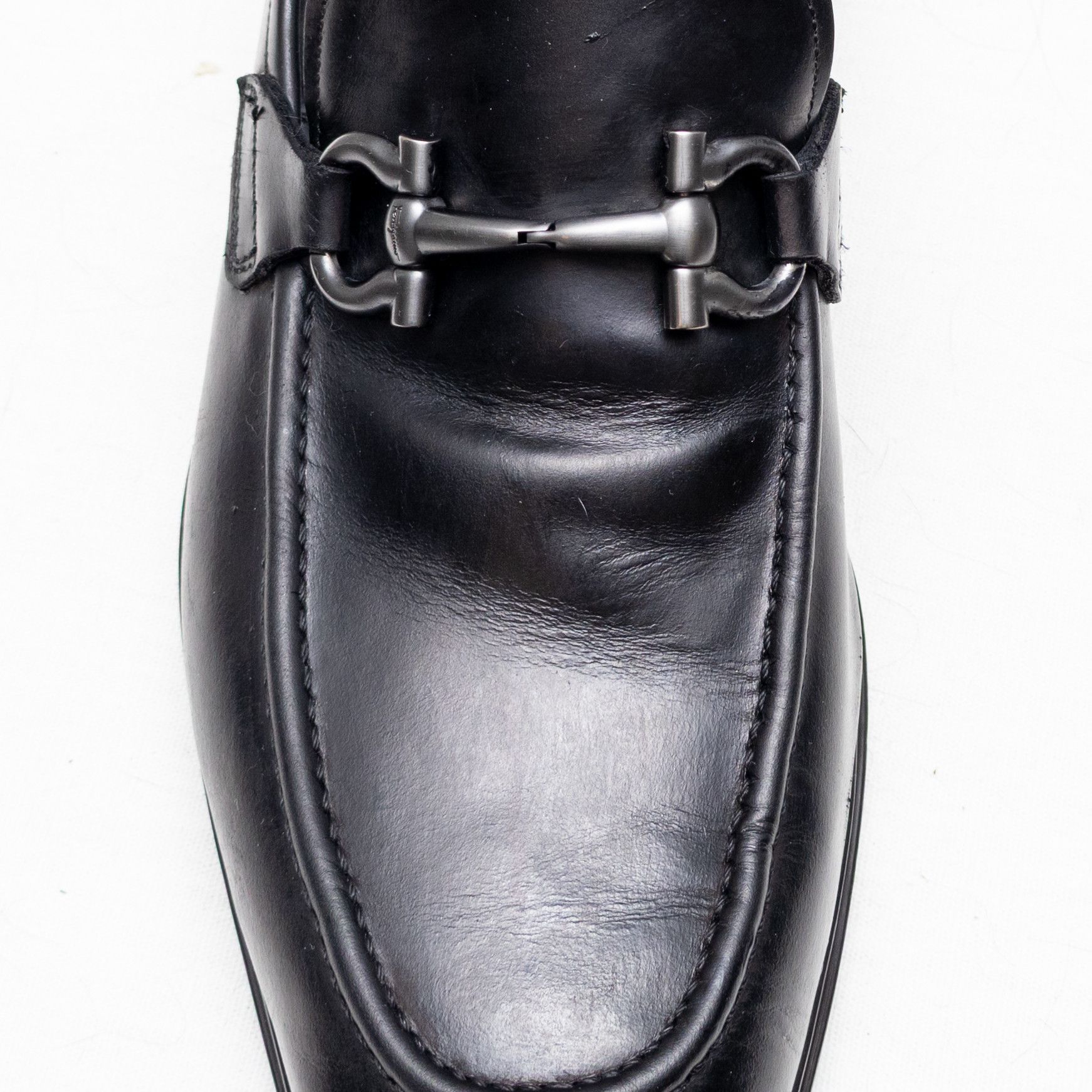Salvatore Ferragamo Salvatore Ferragamo Black Leather Horsebit Loafers Sz US9.5 Size US 9.5 / EU 42-43 - 6 Thumbnail
