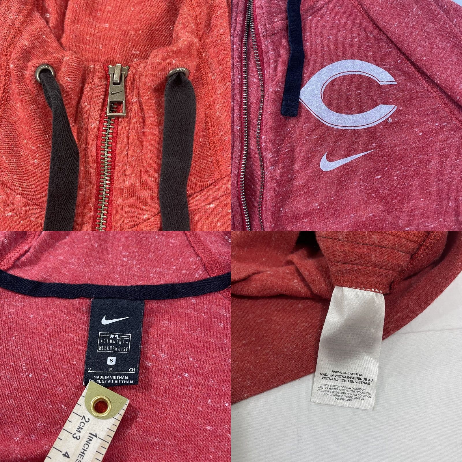 Nike Nike Sz S Hoodie MLB Cincinnati Reds Full Zip Unisex Adults Red Long Sleeve Zip Hoodie Sportswear Front Zip Nike NHL MLB Reds 90s? Size US S / EU 44-46 / 1 - 9 Thumbnail